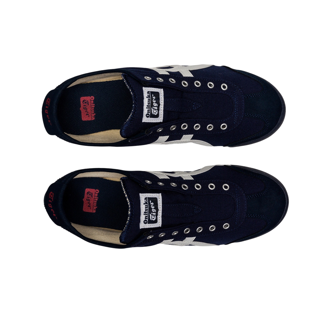 오니츠카 타이거 멕시코 66 슬립온 네이비 오프 화이트(Onitsuka Tiger Mexico 66 Slip-On Navy Off White) - 2