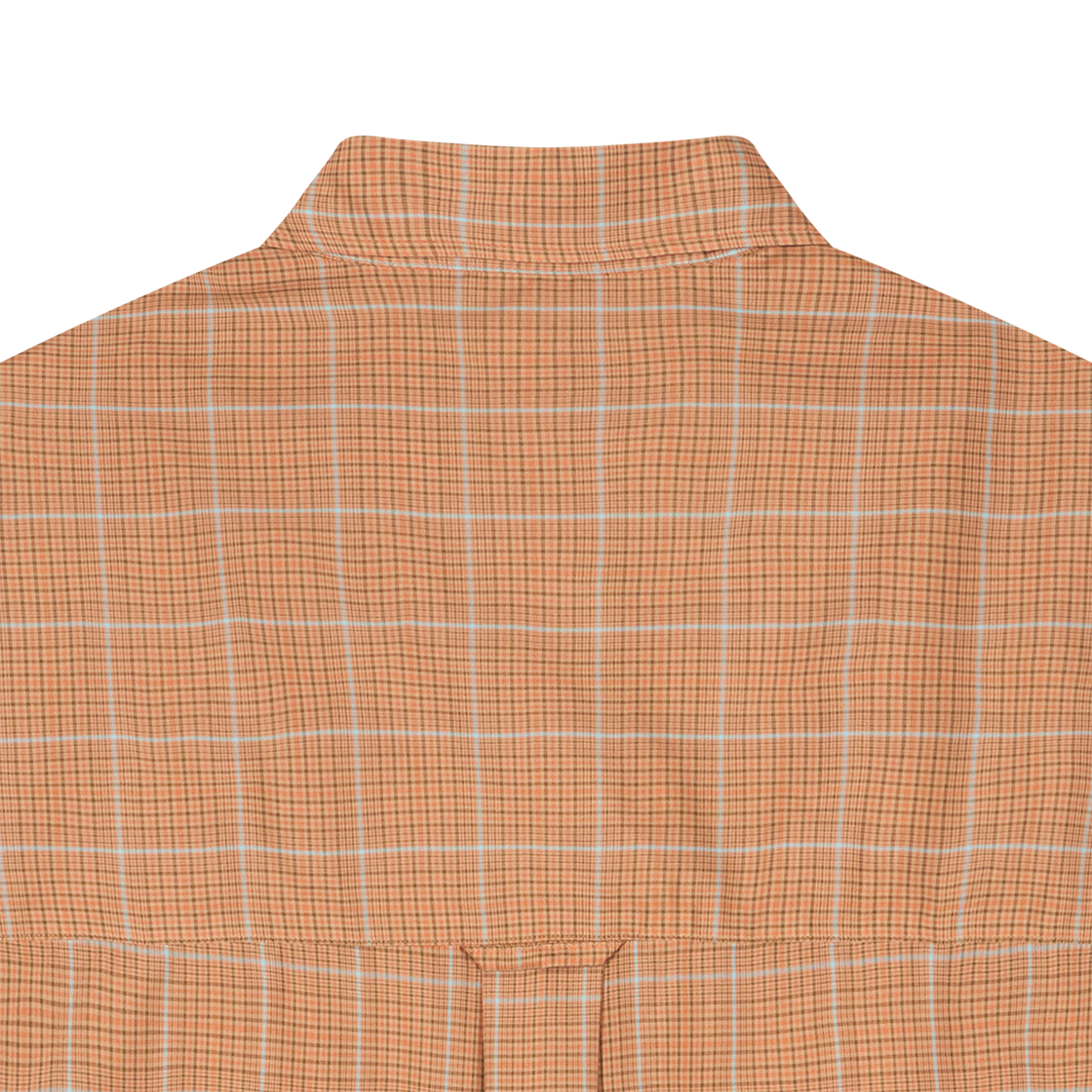 컬러비콘 26SBM-B10141 셔츠 오렌지 플래드 - 26SS(Kolor Beacon 26SBM-B10141 Shirt Orange Plaid - 26SS) - 4