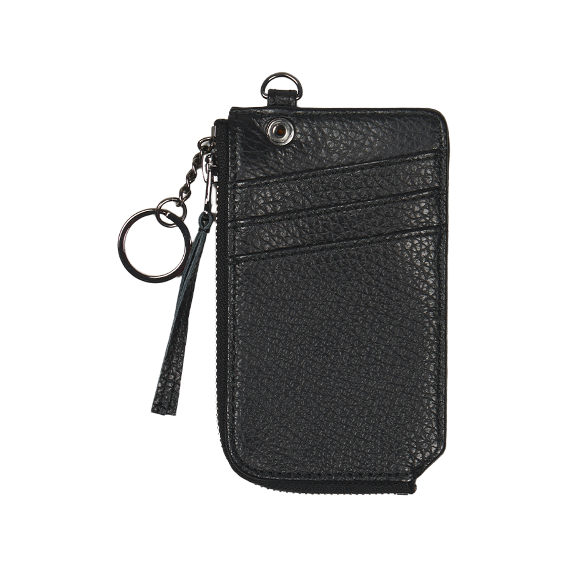 이티씨이 2 집 카드 월렛 블랙(ETCE 2 Zip Card Wallet Black) - 2