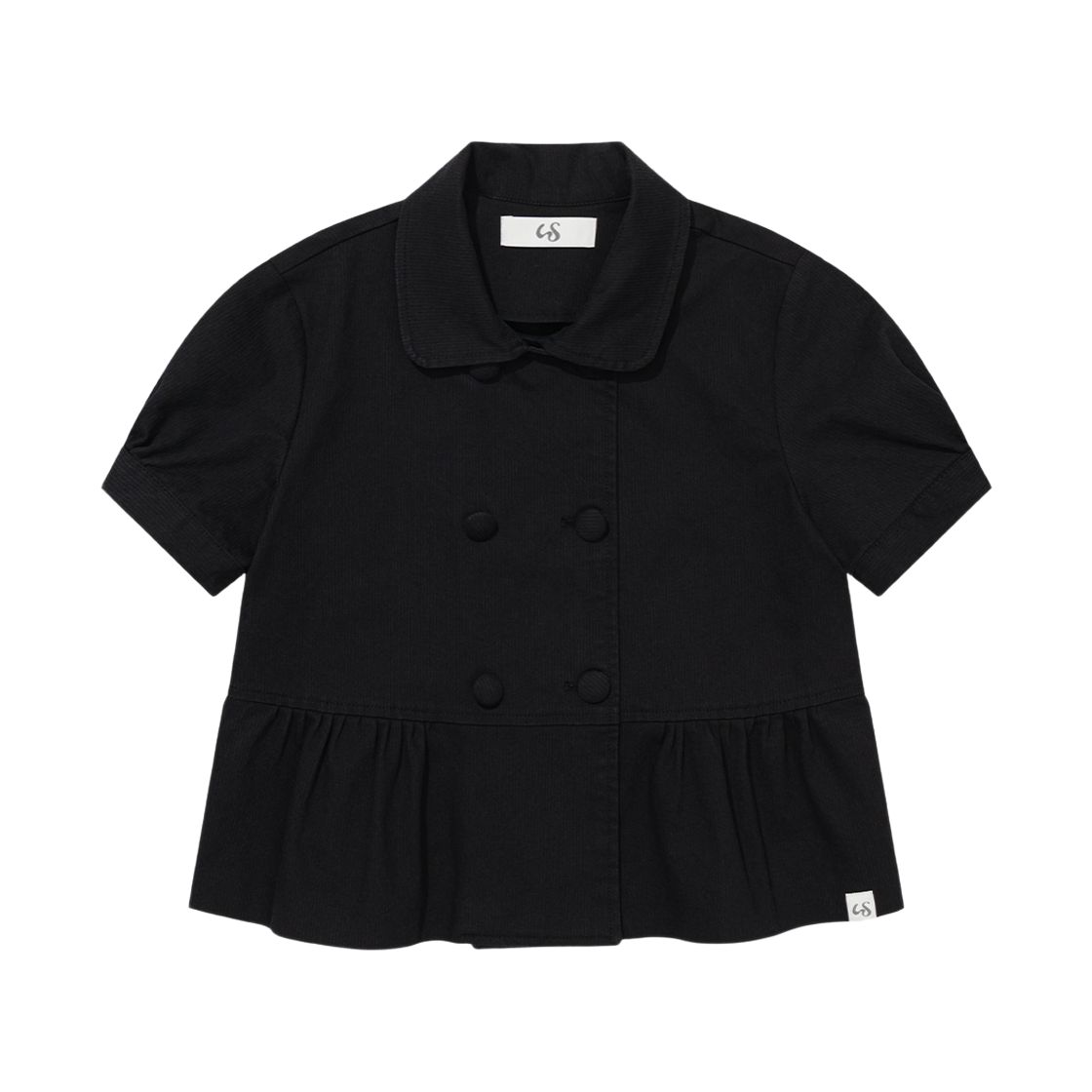 NSV006 UGLYSHADOW Double Blouse Jacket Black