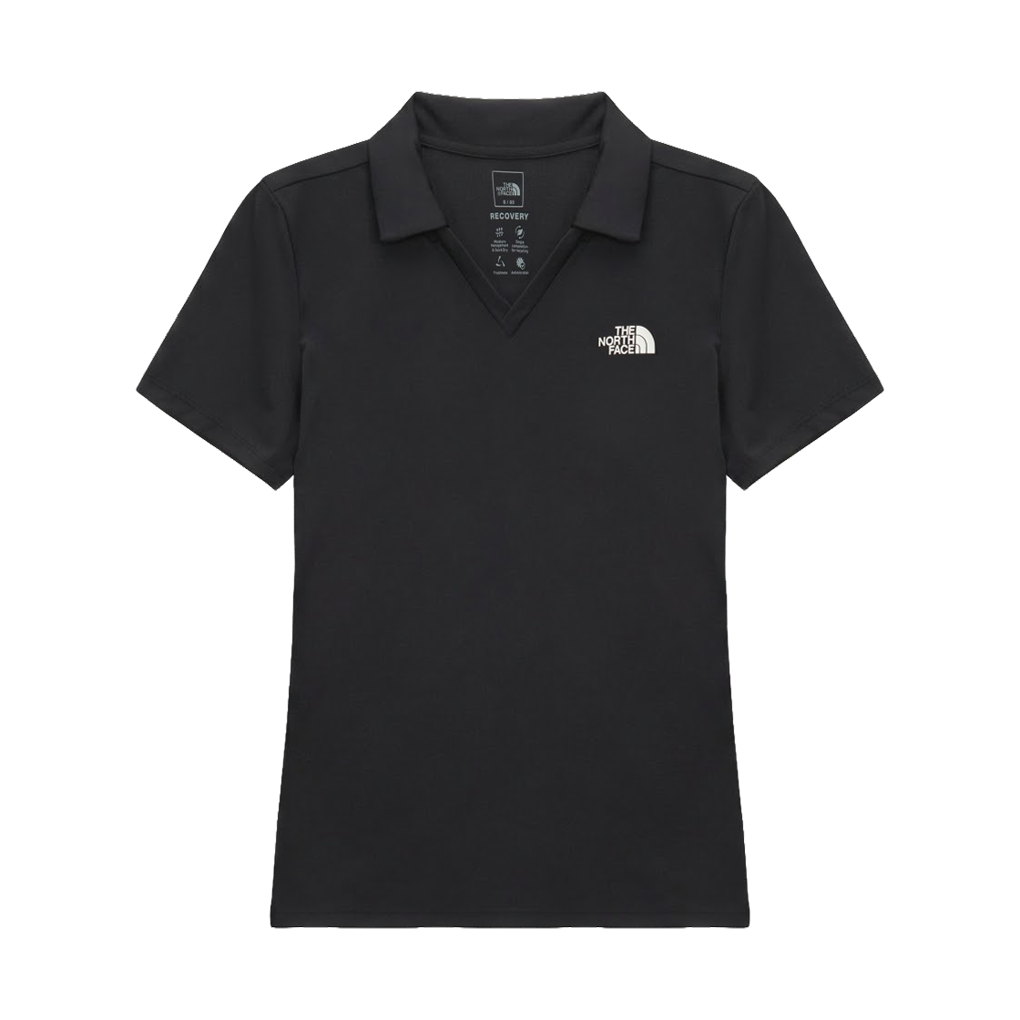 NT7PS35A (W) The North Face Recovery S/S Polo Black - 26SS