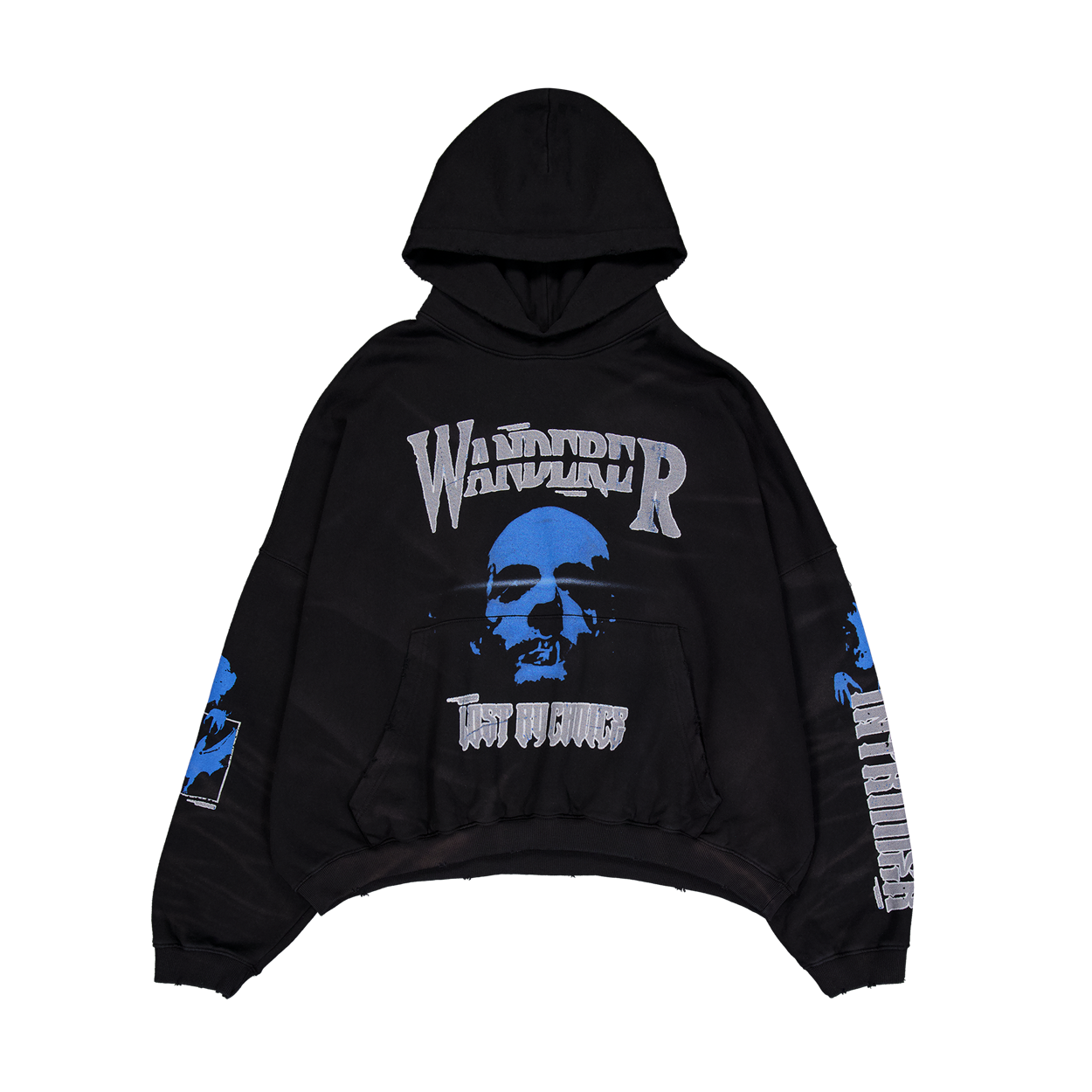 [사전 발매] 언더마이카 피오씨 원더러 로스트 바이 초이스 빈티지 워시드 후디 블랙