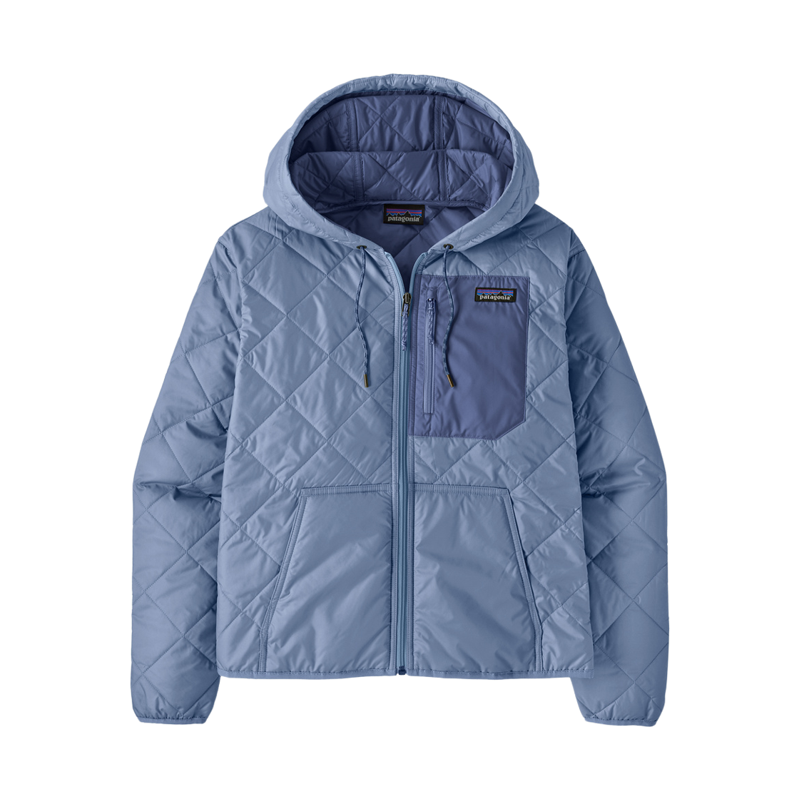 (W) 파타고니아 다이아몬드 퀼티드 봄버 후디 바나클 블루((W) Patagonia Diamond Quilted Bomber Hoody Barnacle Blue) - 1