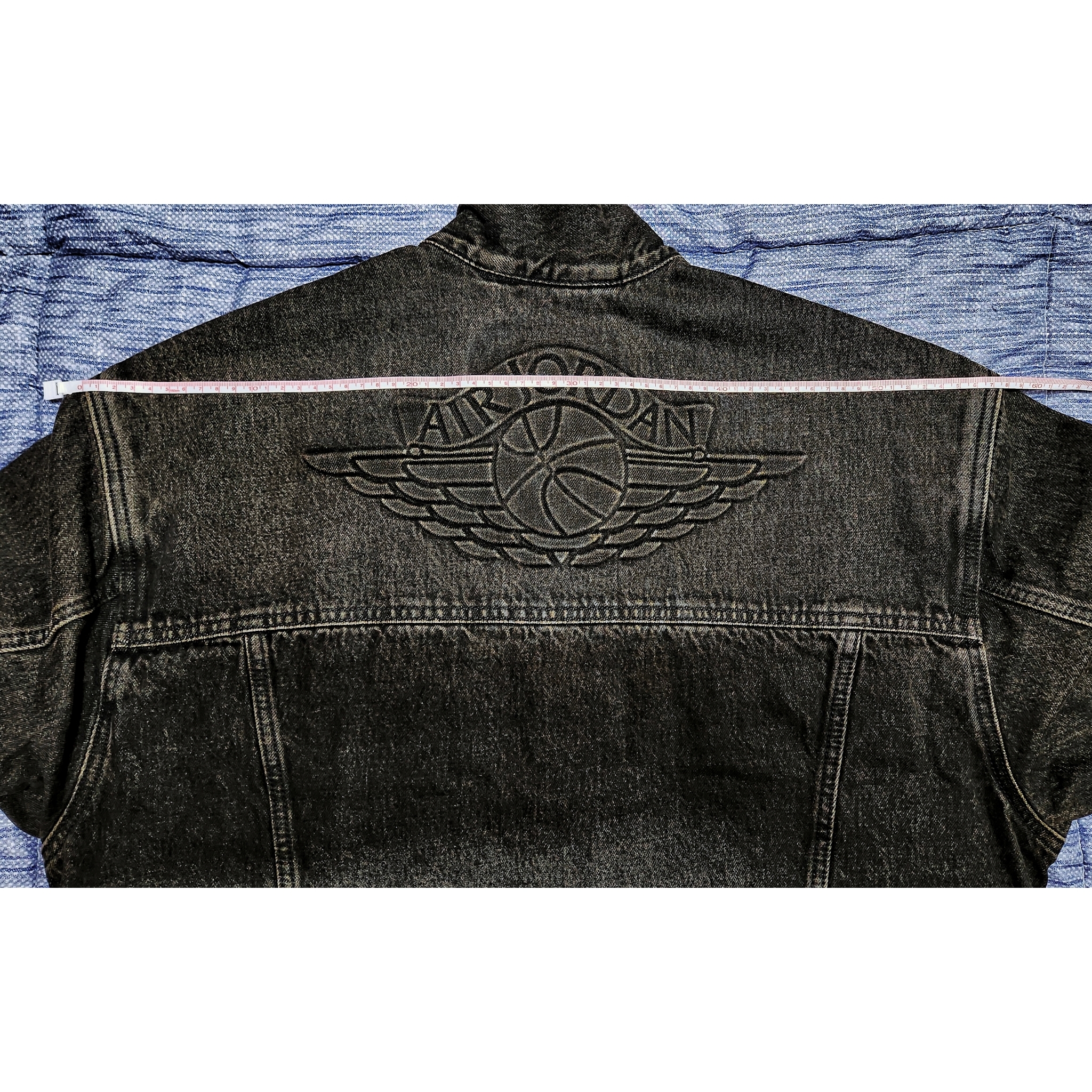 Levi's x Jordan Type III Trucker Black, Jordan x Levi's Full Zip Hoodie Black (IM6734-010) 착용 스타일 - 2