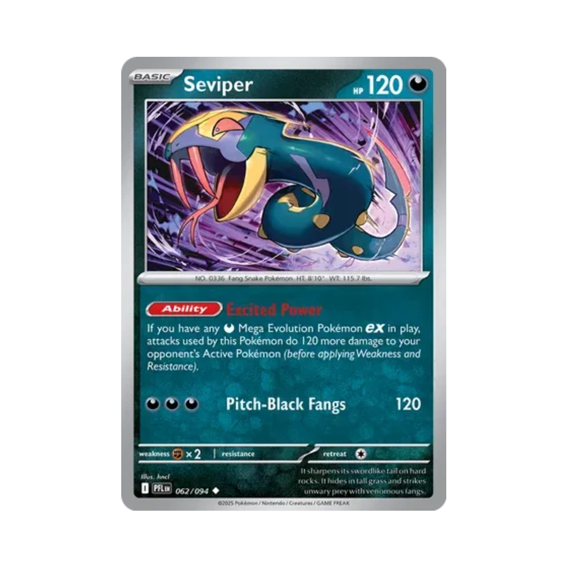 포켓몬 TCG 세비퍼 U 판타스말 플레임즈 (영문판)(Pokemon TCG Seviper U Phantasmal Flames (English Ver.)) - 1