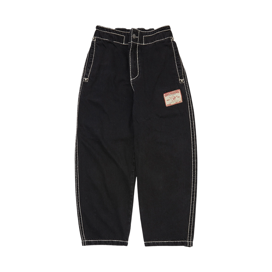 트루릴리젼 와이드 와일드 워시드 팬츠_워시드 블랙(True Religion Wide Wild Washed Pants_Washed Black)