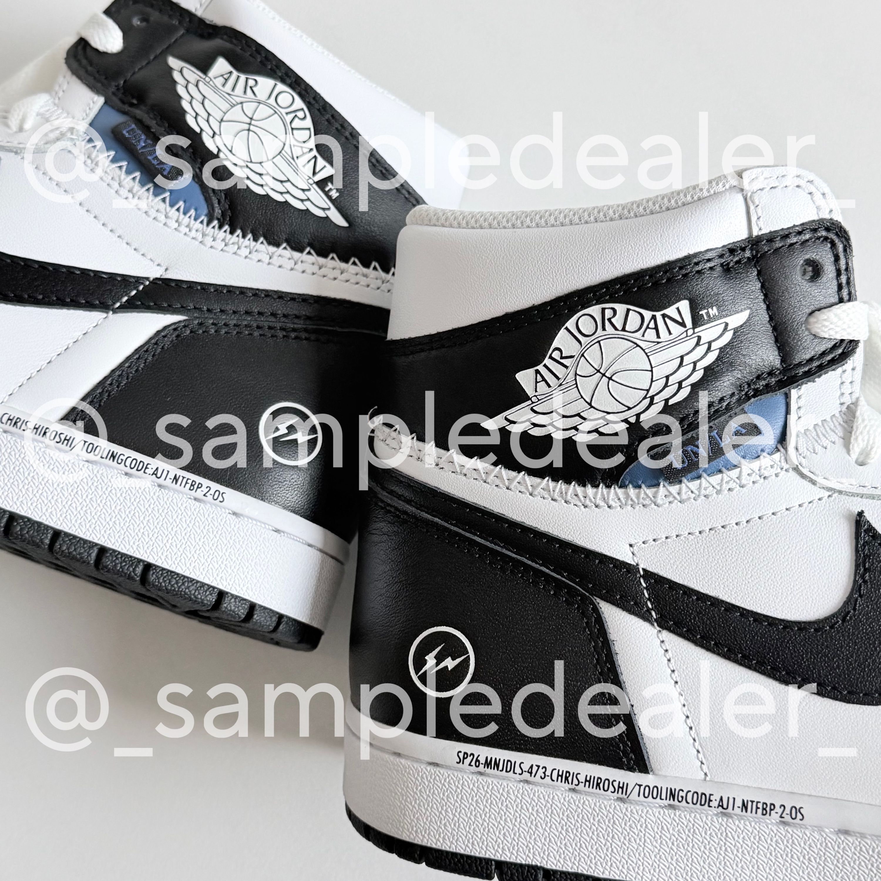 Jordan 1 x Fragment x Union LA High OG SP White Black 착용 스타일 - 1