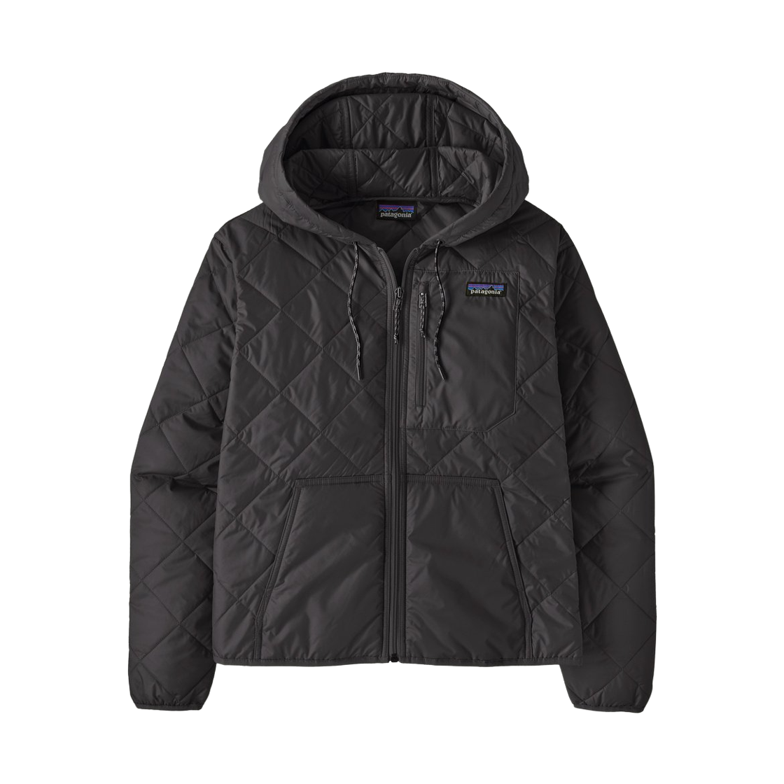 20696 (W) Patagonia Diamond Quilted Bomber Hoody Black