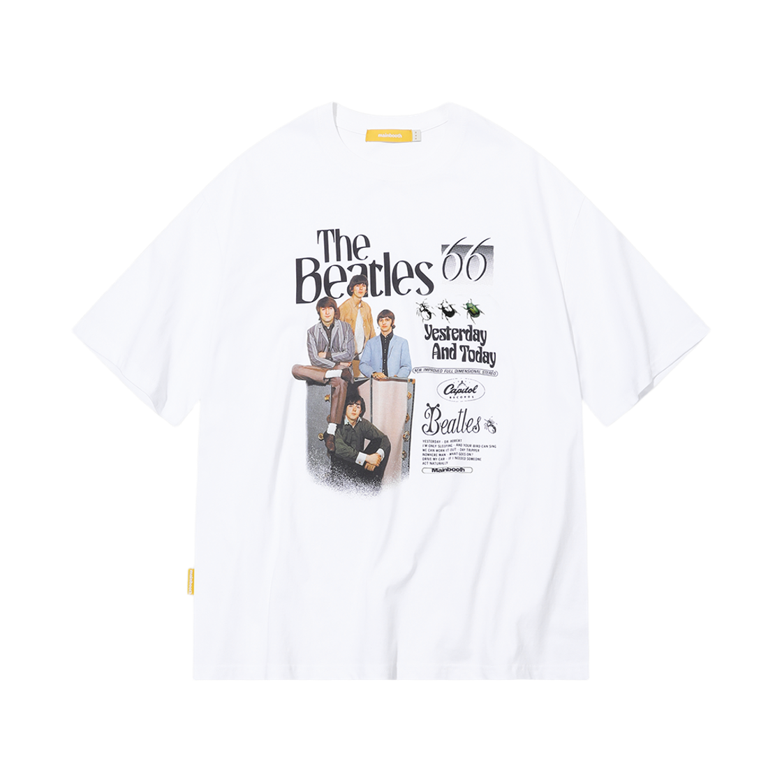 MBBES4HTU14WH MAINBOOTH Beatles x Yesterday T-Shirt White