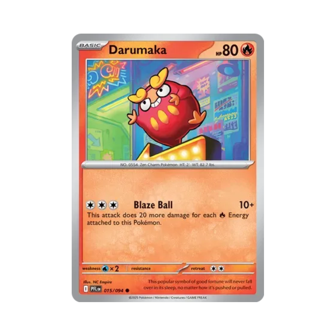 포켓몬 TCG 달막화 C 판타스말 플레임즈 (영문판)(Pokemon TCG Darumaka C Phantasmal Flames (English Ver.)) - 1