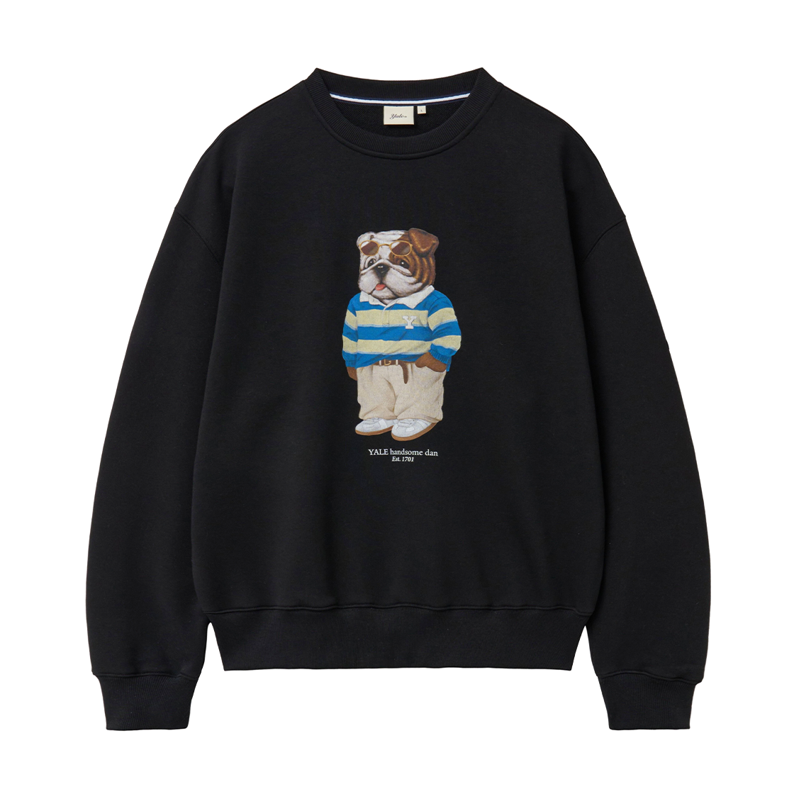 YGS1CR309BBK Yale Handsome Dan Sweatshirt_Black