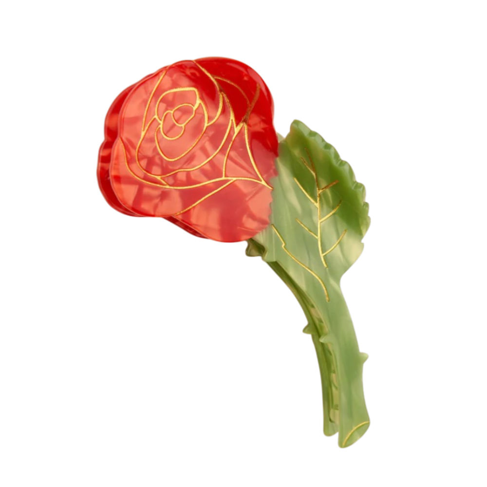쿠쿠수제뜨 장미 헤어집게핀(Coucou Suzette Rose Hairclaw)