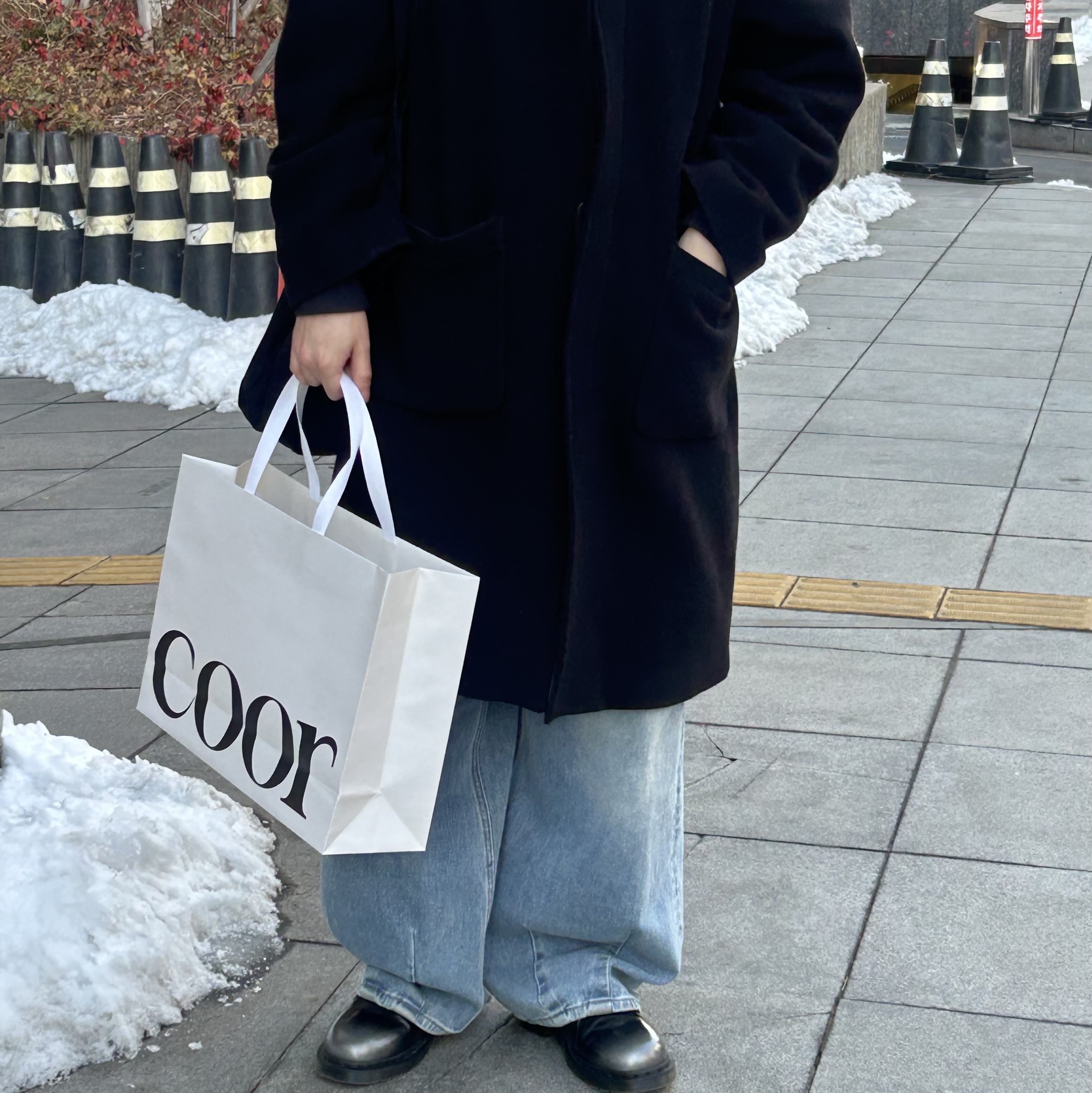 Dr. Martens 1461 Silver Arcadia Multi, Kapital 14 oz. Denim 1ST One Wash Jacket Indigo 착용 스타일 - 1