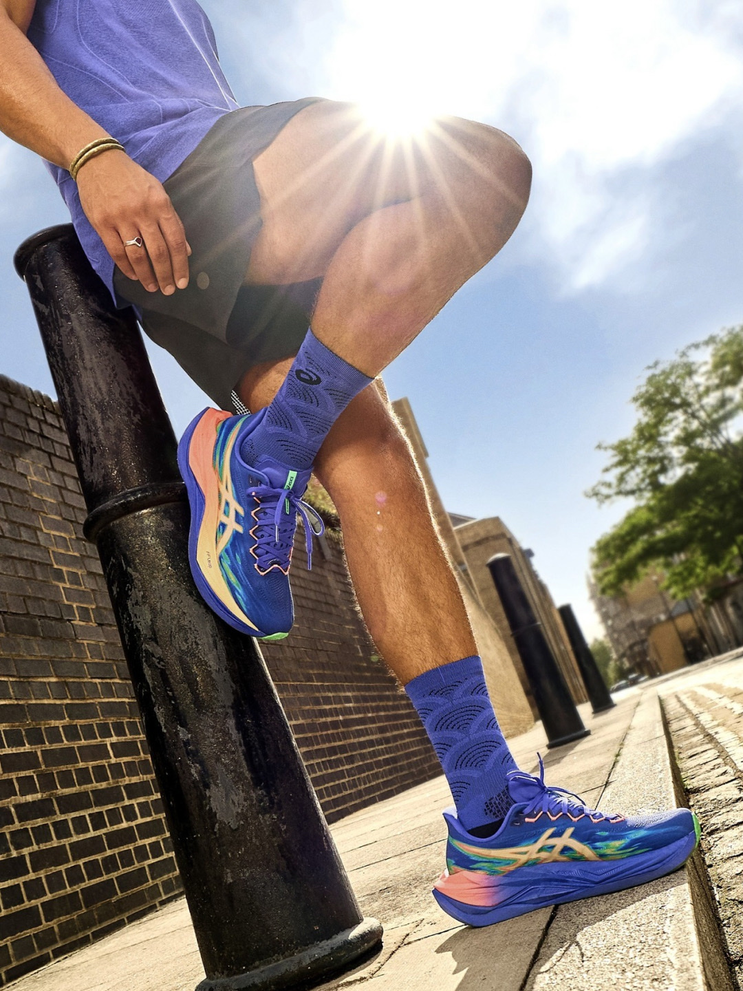 Asics Superblast 3 Cobalt Burst Light Orange, Asics Superblast 3 Seashell Sun Coral 착용 스타일 - 2