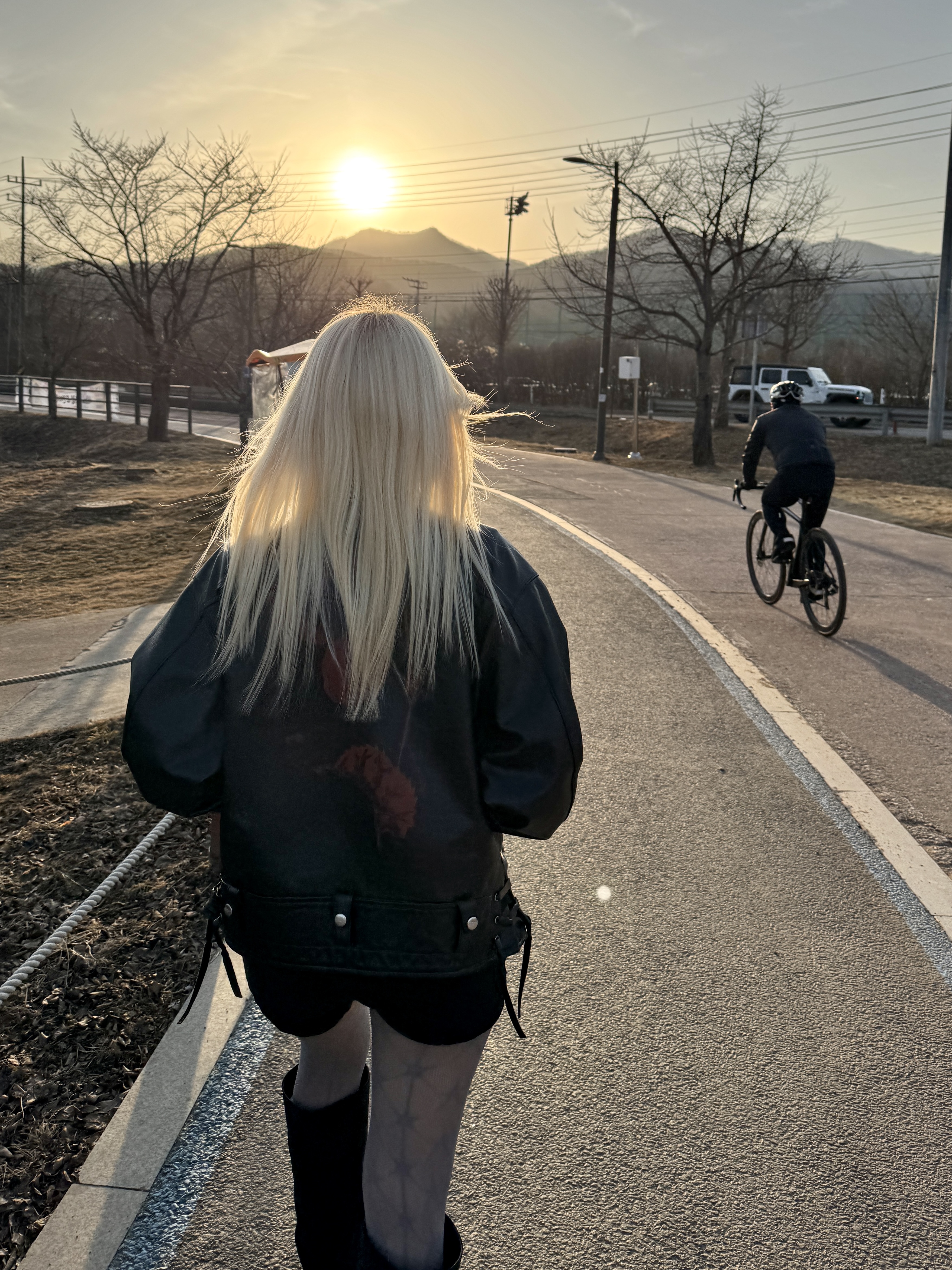 Enfants Riches Deprimes Midnight Oil Aviator Jacket Black 착용 스타일