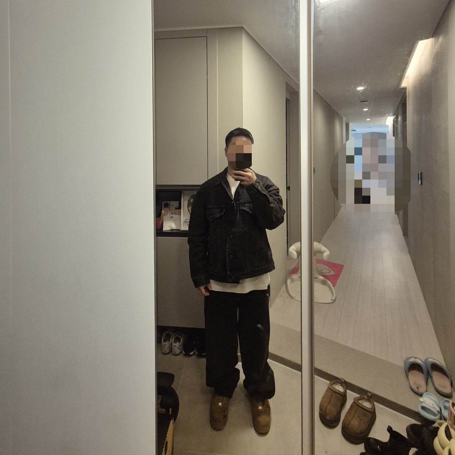 Levi's x Jordan Baggy Jean Black 착용 스타일 - 4