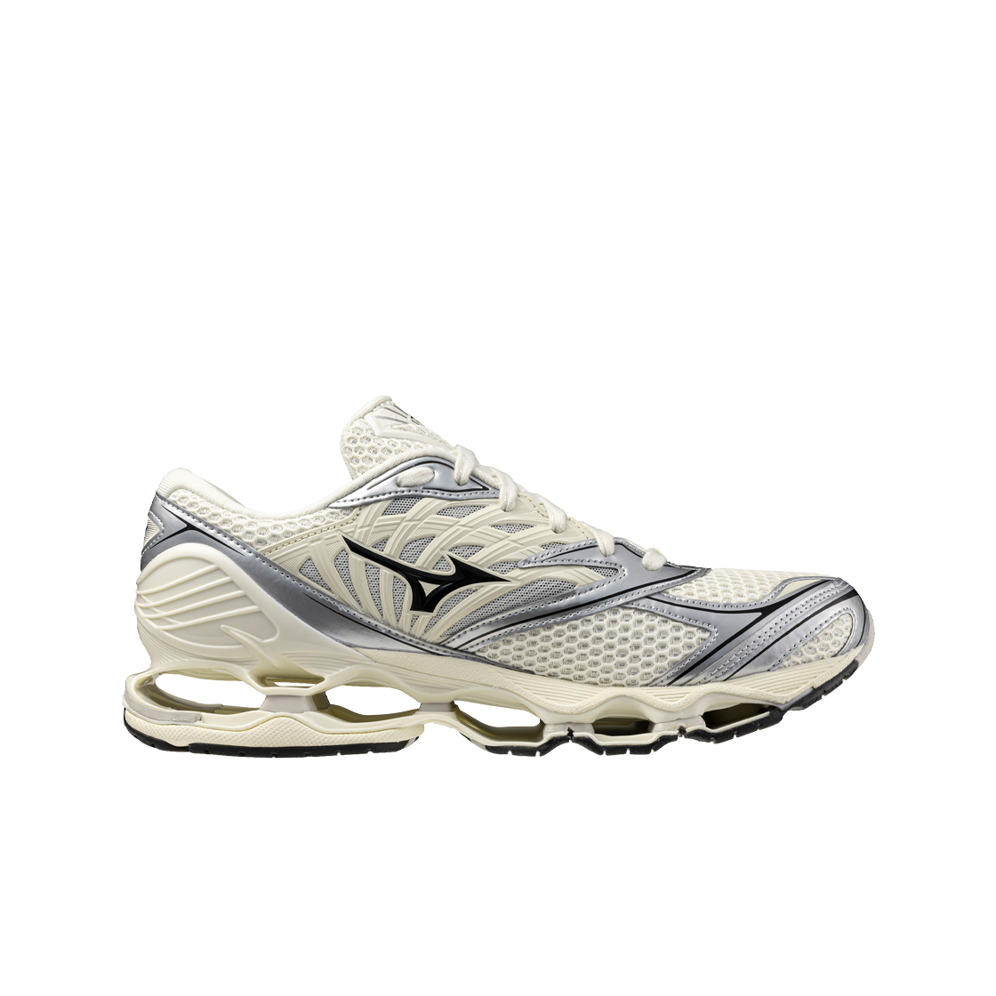 KW6BSOBMZ07WT Mizuno Women Wave Prophecy LS Pristine Black Silver - 26SS