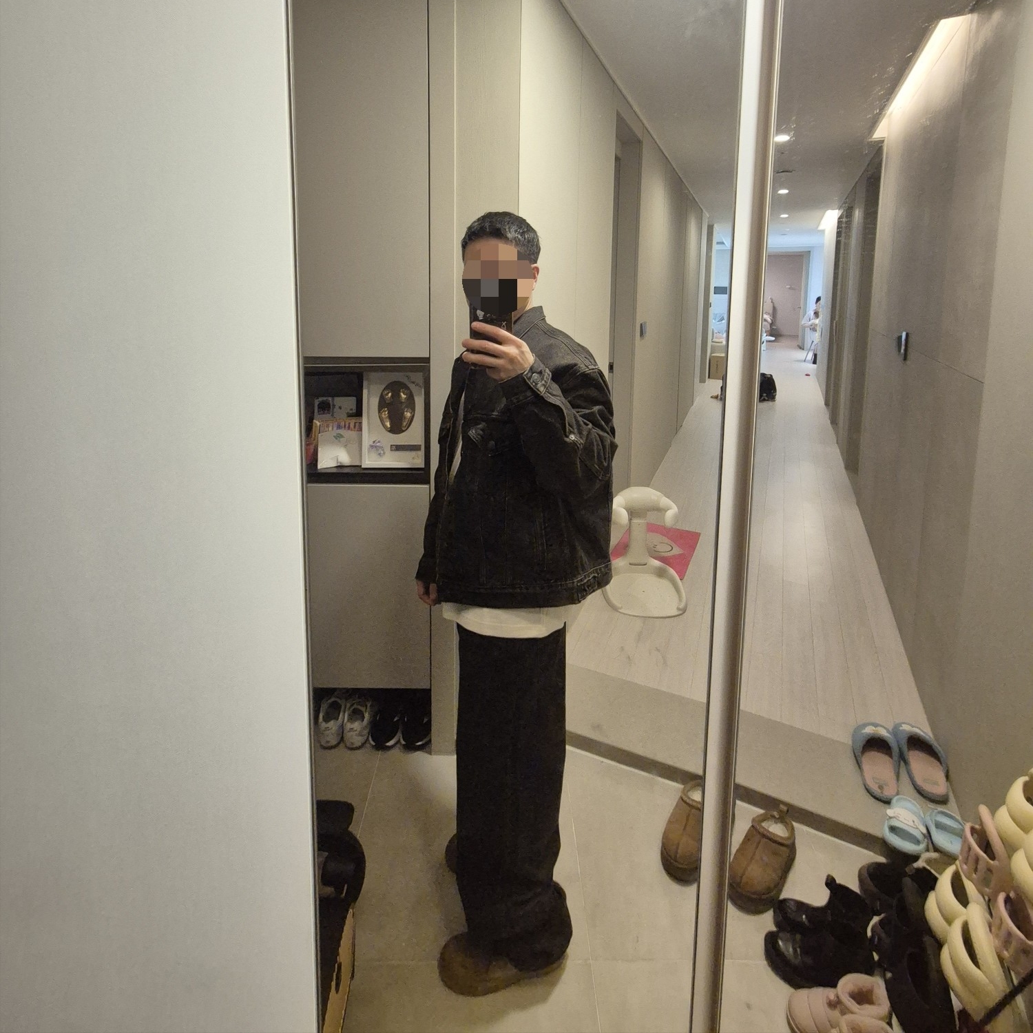 Levi's x Jordan Baggy Jean Black 착용 스타일 - 2