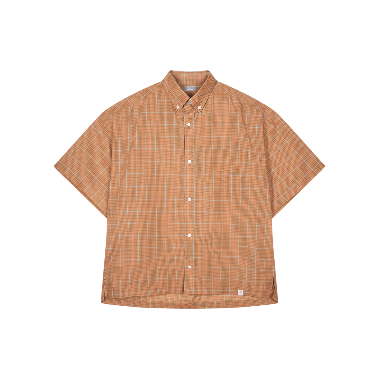 KM6BSHSKB05OG Kolor Beacon 26SBM-B10141 Shirt Orange Plaid - 26SS