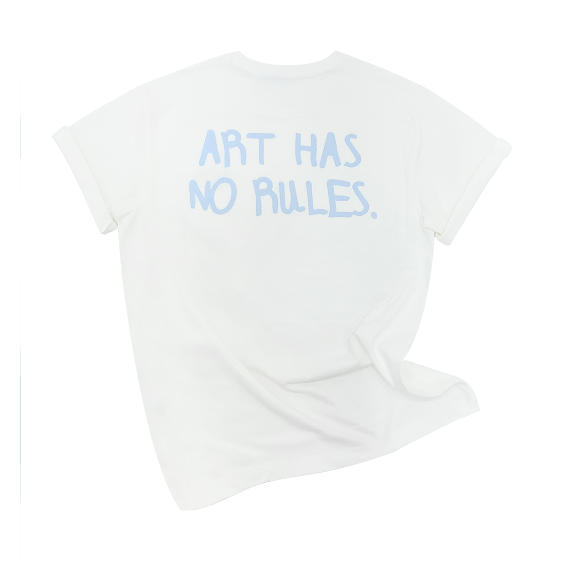 누이비 백 로고 티셔츠 화이트(Nueevy Back Logo T-Shirt White)
