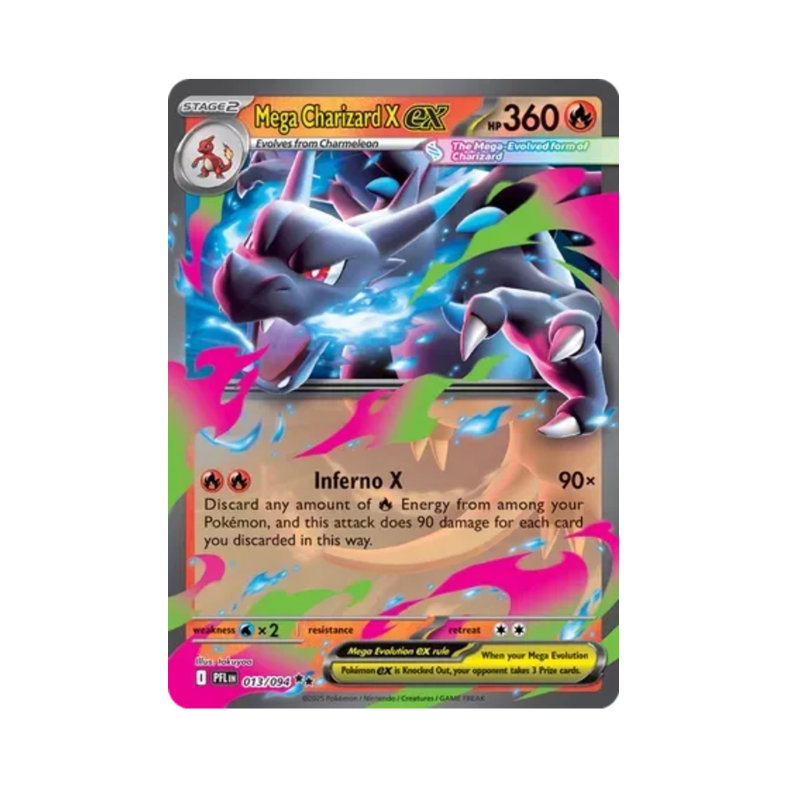 포켓몬 TCG 메가 리자몽 X ex DR 판타스말 플레임즈 (영문판)(Pokemon TCG Mega Charizard X ex DR Phantasmal Flames (English Ver.))
