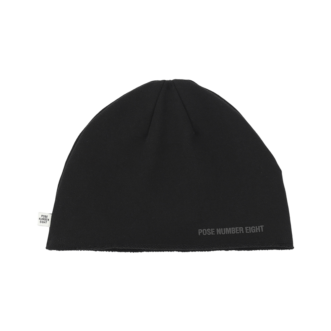 포즈넘버에잇 퍼프 프린트 스웻 비니 (블랙)(Pose Number Eight Mesh Puff Print Sweat Beanie (Black)) - 2