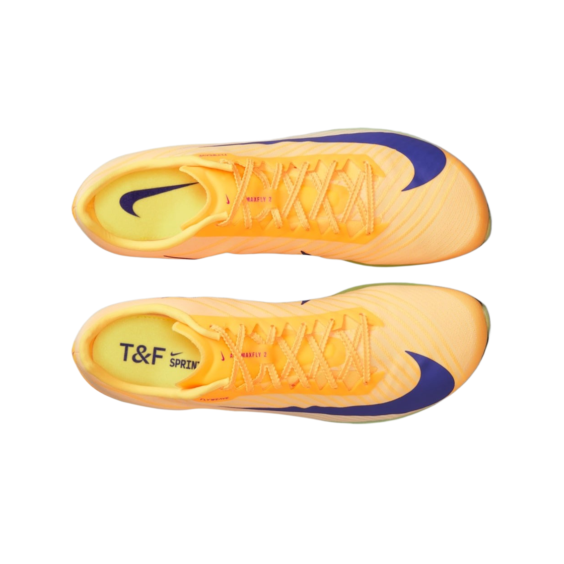 나이키 에어 줌 맥스플라이 2 애슬레틱스 스프린팅 스파이크 시트론 펄스 볼트 아이스(Nike AIR Zoom Maxfly 2 Athletics Sprinting Spikes Citron Pulse Volt Ice) - 2