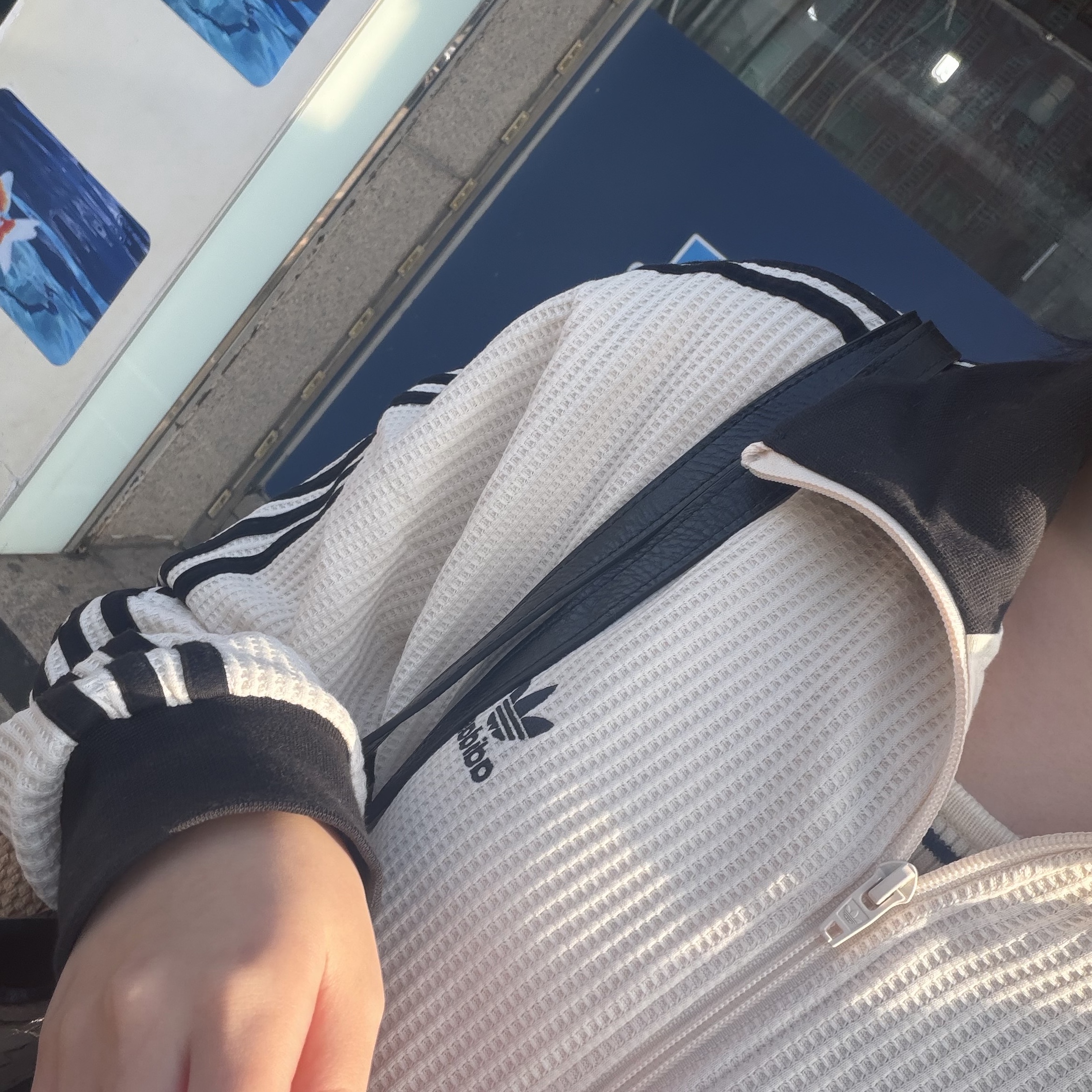 Adidas Waffle Beckenbauer Track Top Wonder White - KR Sizing 착용 스타일
