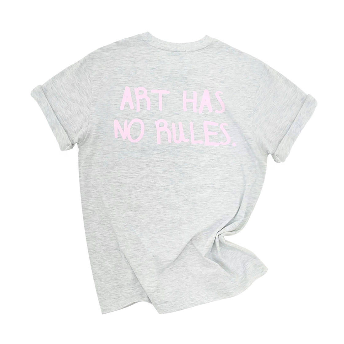 누이비 백 로고 티셔츠 라이트그레이(Nueevy Back Logo T-Shirt Light Gray)