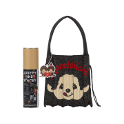 JOSEPH&STACEY Lucky Pleats Knit S STARRY Monchhichi Boy Black