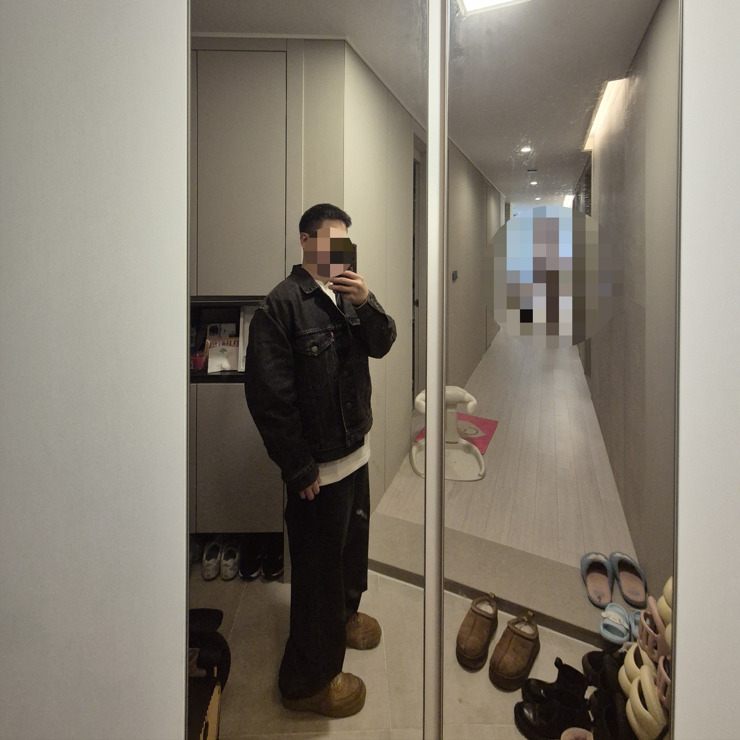 Levi's x Jordan Baggy Jean Black 착용 스타일 - 3