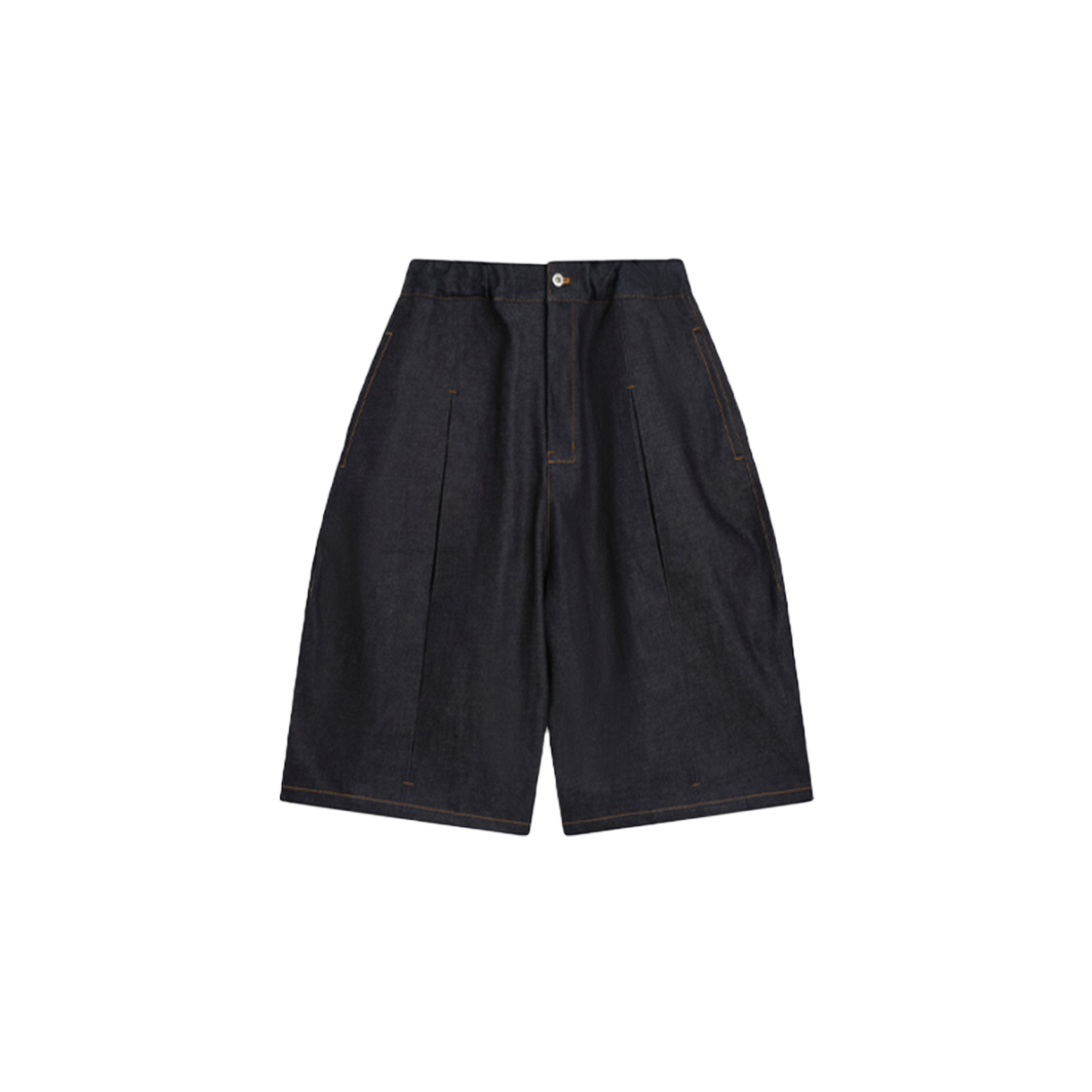세이지 네이션 박스 플리츠 쇼츠 로우 데님 - 25SS(Sage Nation Box Pleat Shorts Raw Denim - 25SS)