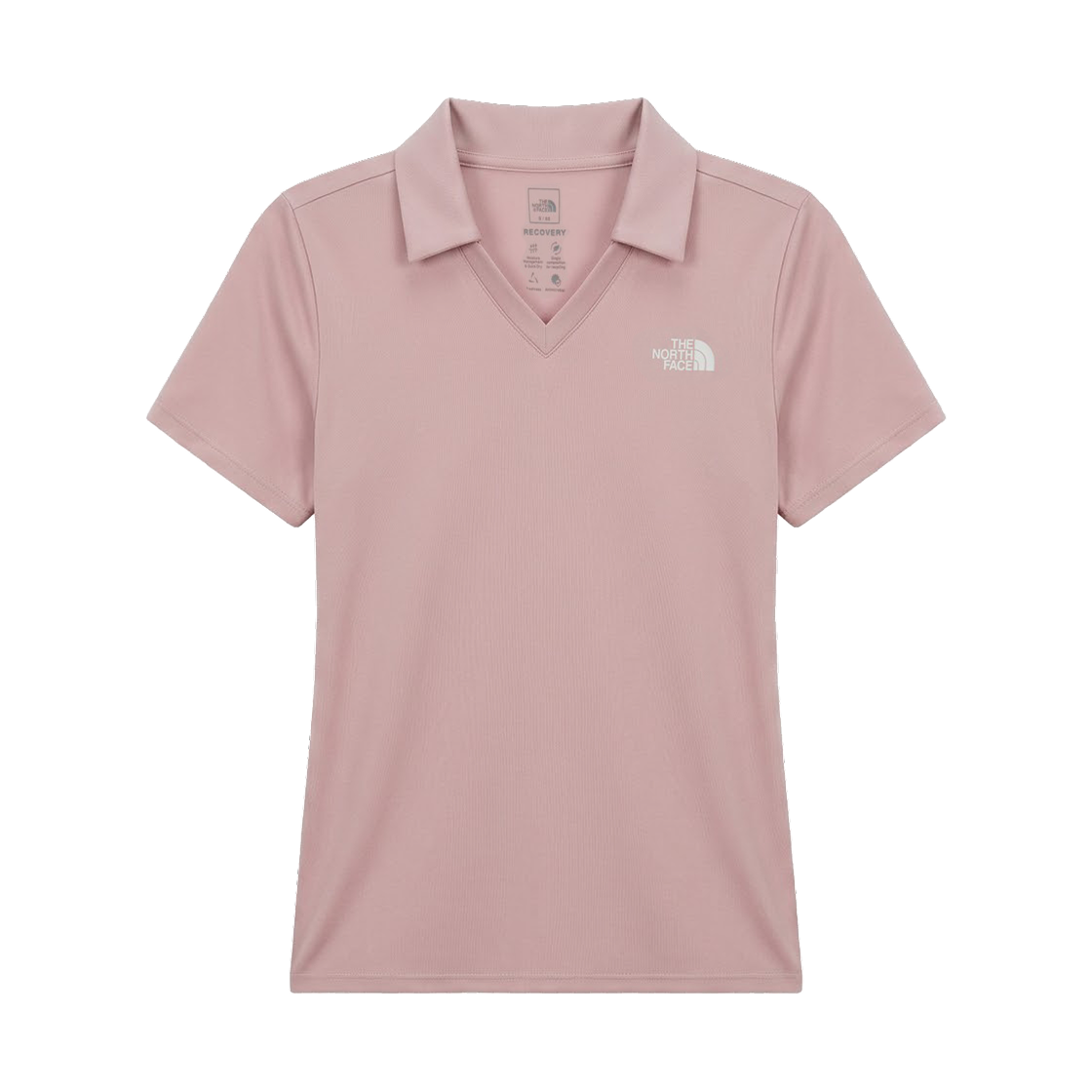 NT7PS35B (W) The North Face Recovery S/S Polo Pale Pink - 26SS