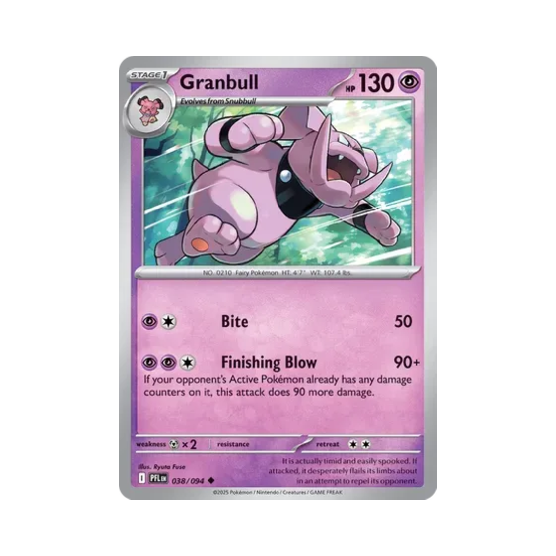 포켓몬 TCG 그랑블루 U 판타스말 플레임즈 (영문판)(Pokemon TCG Granbull U Phantasmal Flames (English Ver.)) - 1