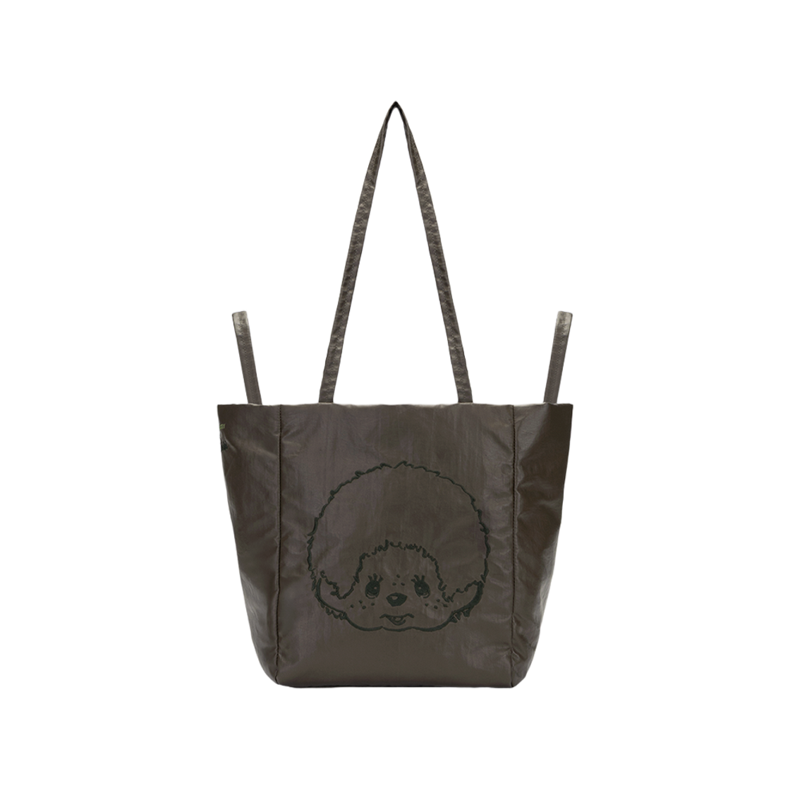 조셉앤스테이시 리버시블 토트백 몬치치 보이 카키(JOSEPH&STACEY Reversible Tote Bag Monchhichi Boy Khaki)