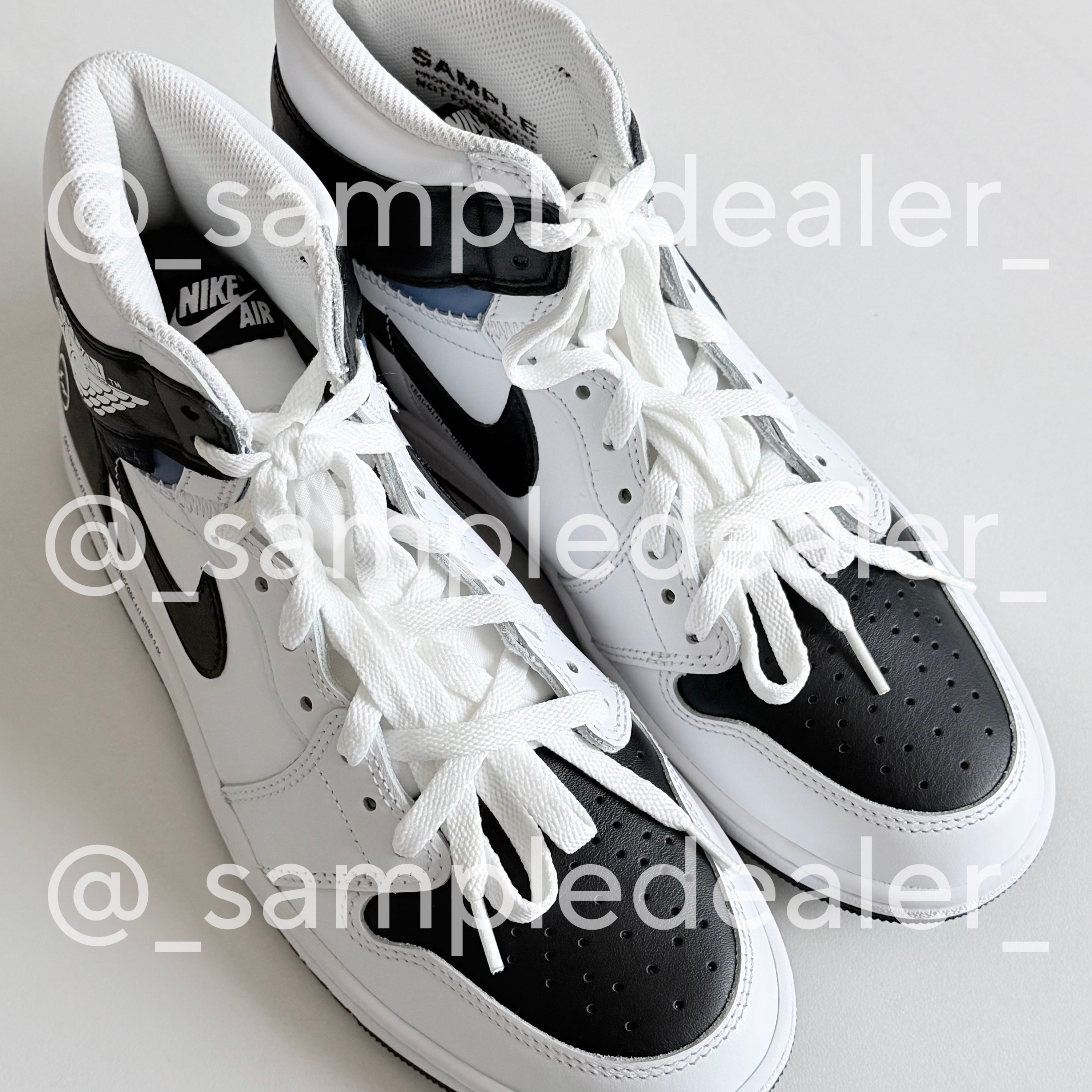 Jordan 1 x Fragment x Union LA High OG SP White Black 착용 스타일 - 3