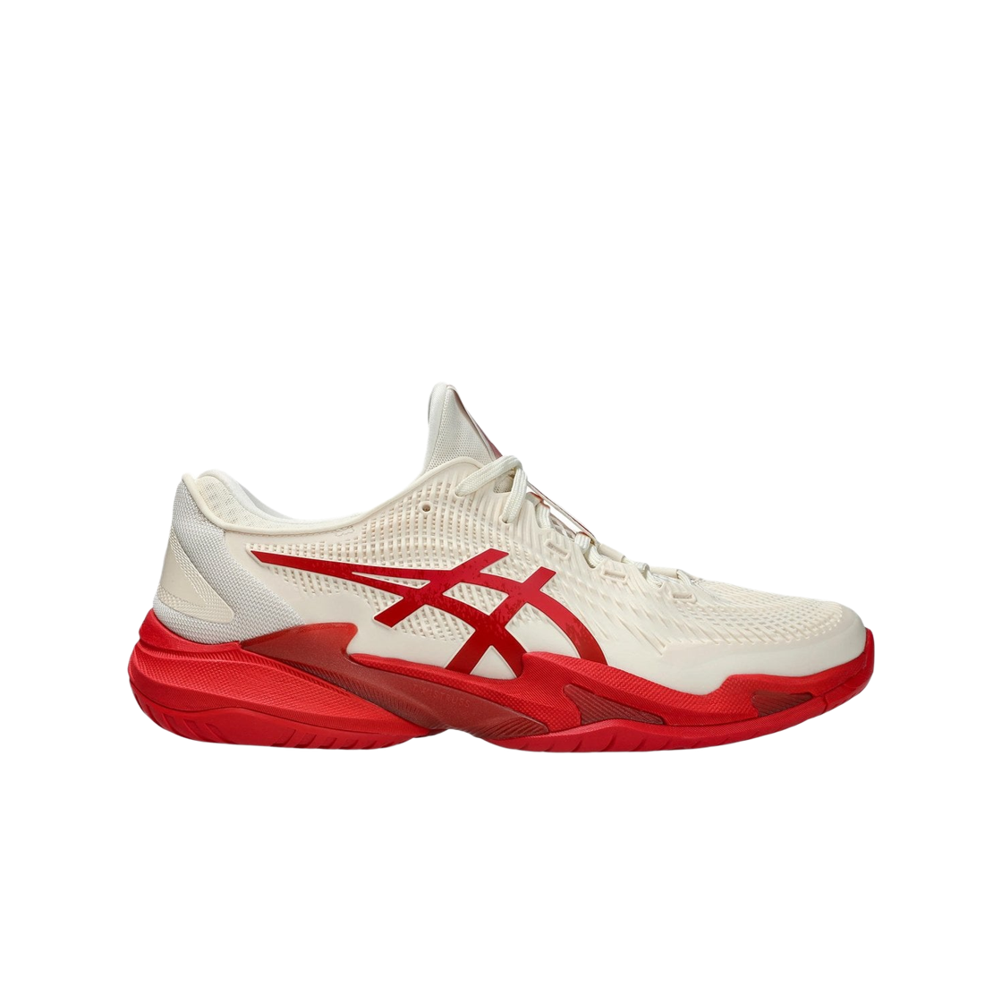 1041A522-968 Asics Court FF 3 Novak Cream Classic Red