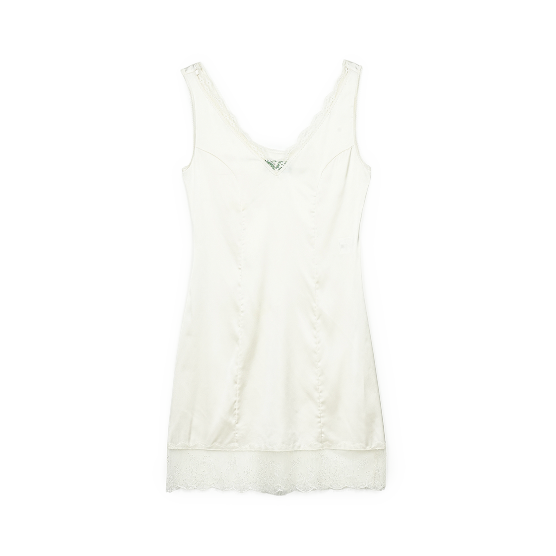 그린버터 뮤즈 레이스 슬립 드레스 아이보리(Greenbutter Muse Lace Slip Dress Ivory)