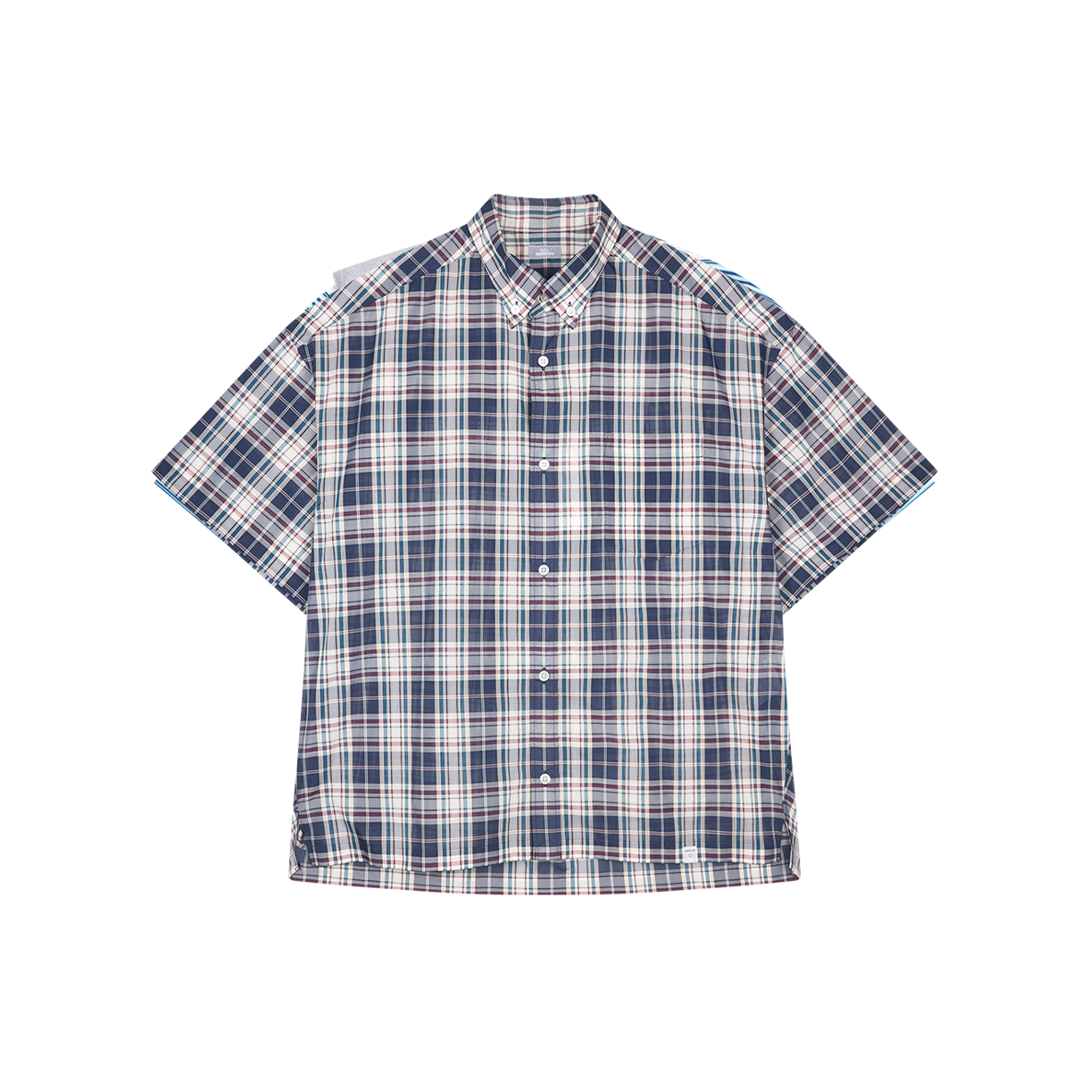 컬러비콘 26SBM-B10141 셔츠 네이비 플래드 - 26SS(Kolor Beacon 26SBM-B10141 Shirt Navy Plaid - 26SS)