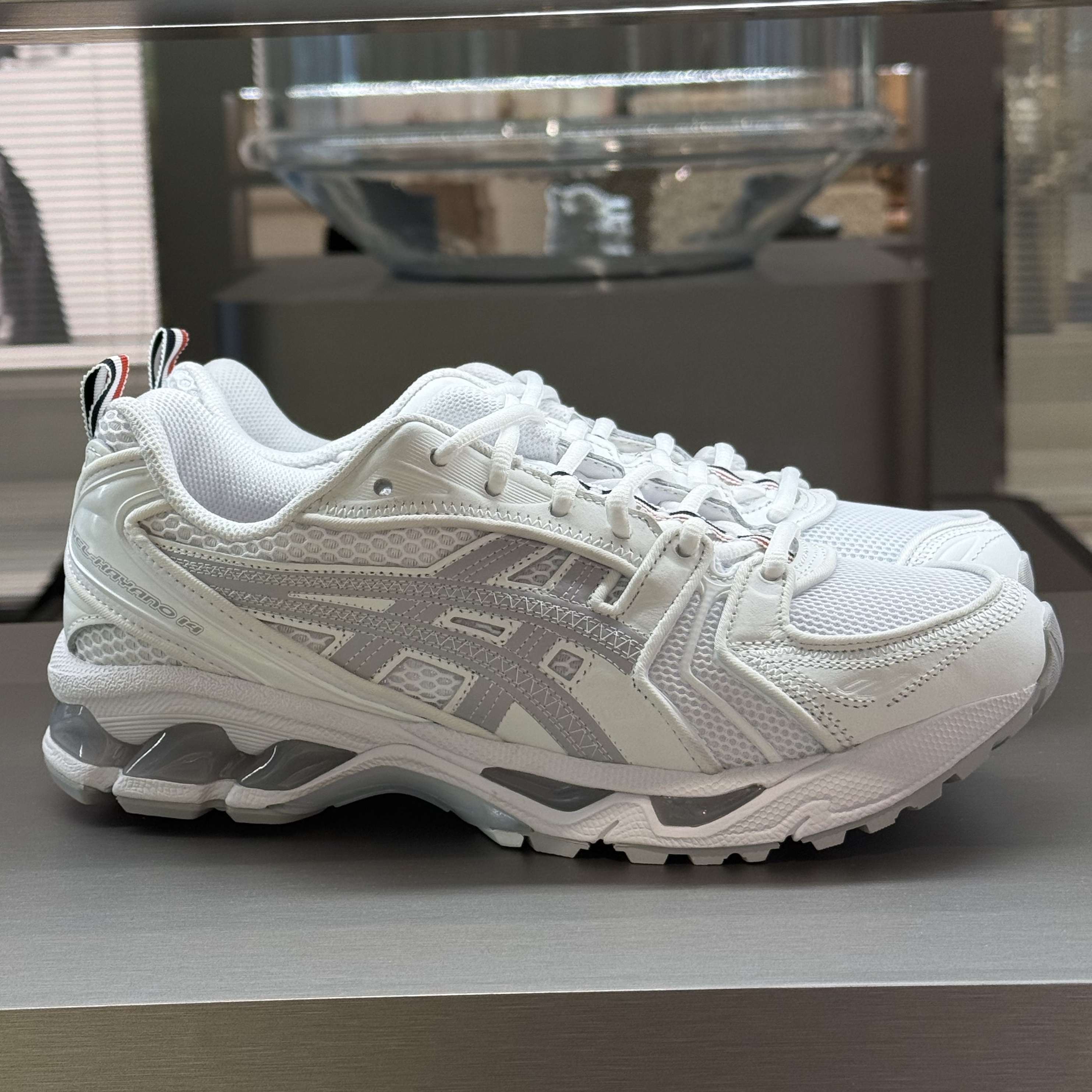 Asics x Thom Browne Gel-Kayano 14 Grey, Asics x Thom Browne Gel-Kayano 14 White 착용 스타일 - 2