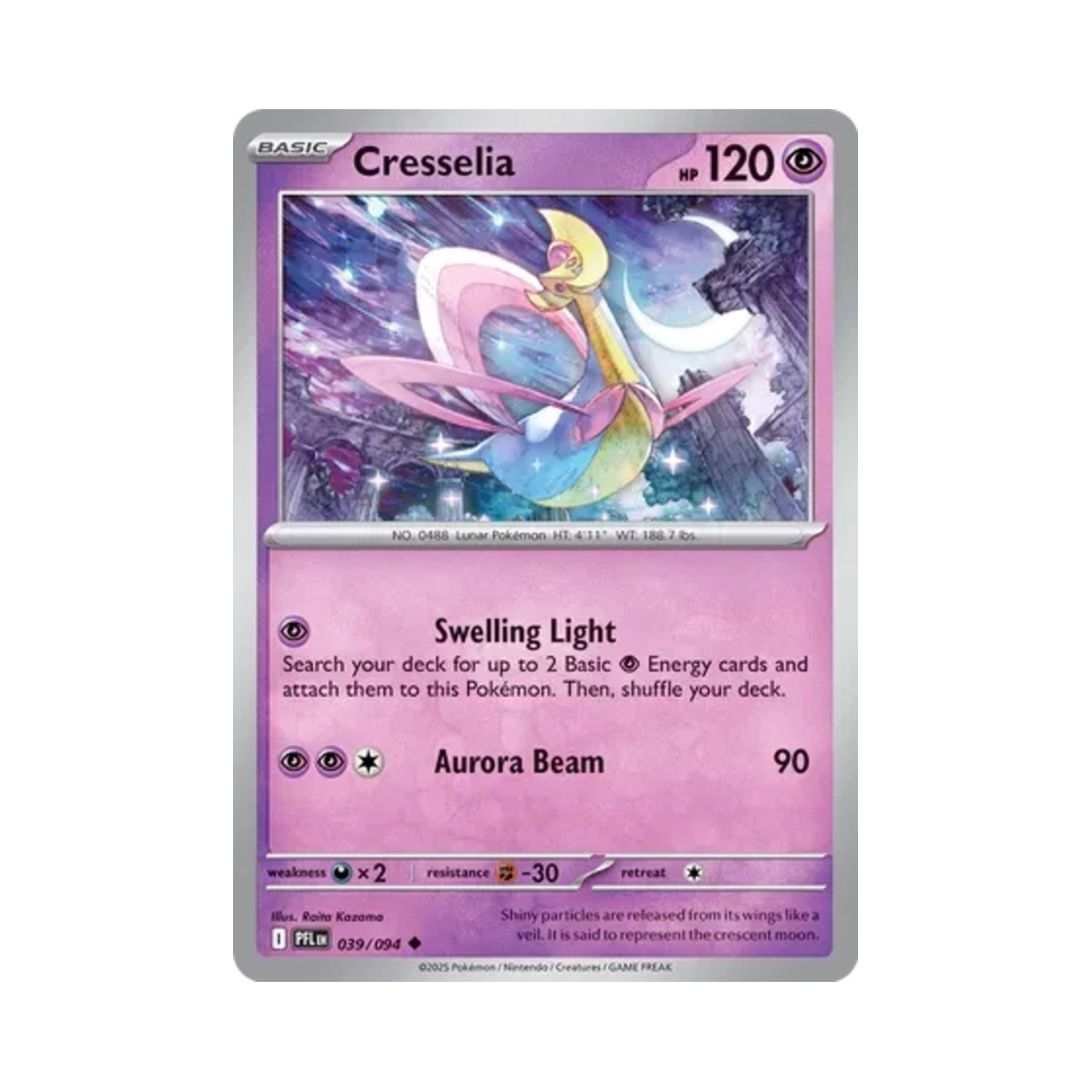 포켓몬 TCG 크레세리아 U 판타스말 플레임즈 (영문판)(Pokemon TCG Cresselia U Phantasmal Flames (English Ver.)) - 1