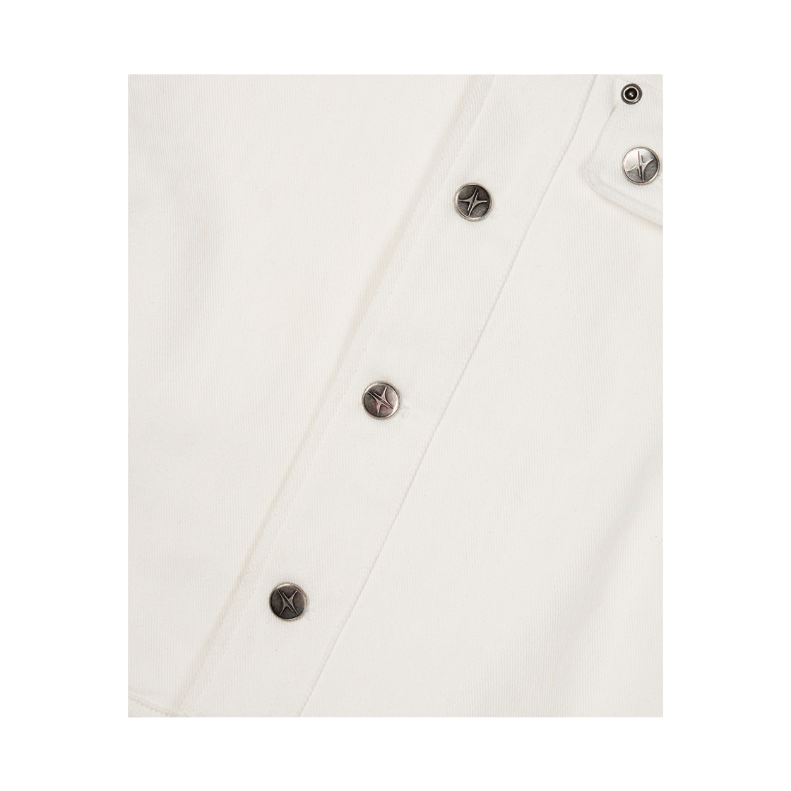 이티씨이 베이스 크롭 더블 플랩 트러커 화이트(ETCE Base Crop Double Flap Trucker White) - 5