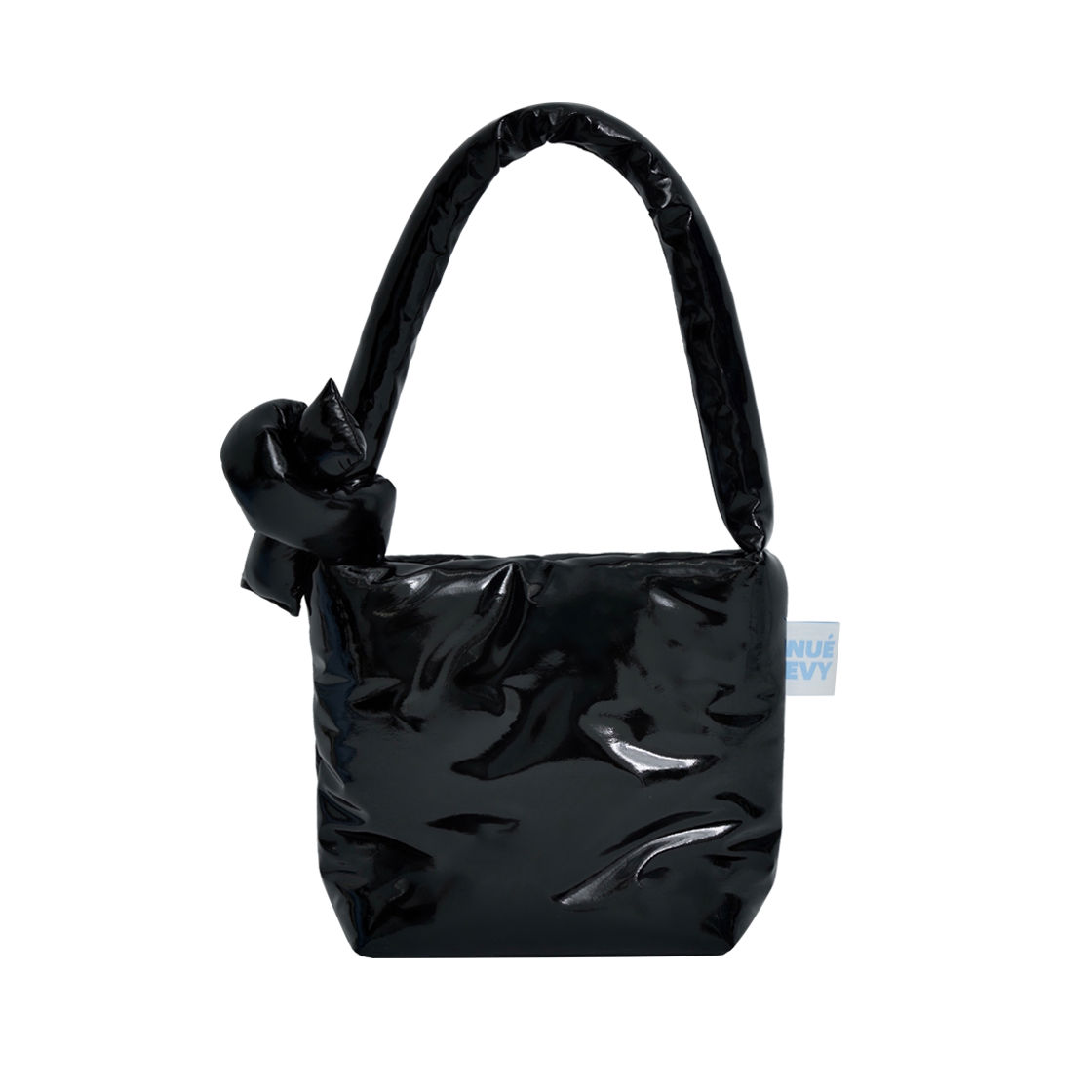 누이비 소프트패딩백 에나멜블랙(Nueevy Soft Padding bag Enamel Black)