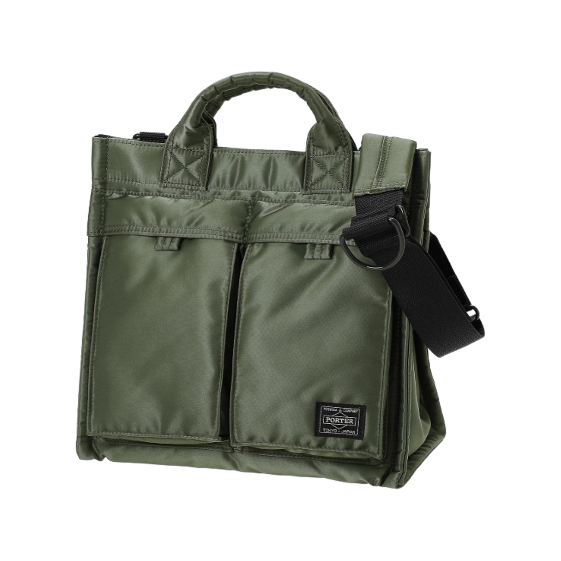 포터 PX 탱커 투웨이 버티컬 토트백 스몰 세이지 그린(Porter PX Tanker 2Way Vertical Tote Bag S Sage Green) - 1