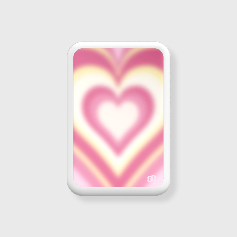 어프어프 선셋 하트 핑크 맥세이프 보조배터리 5000mAh(earpearp Sunset Heart Pink MagSafe Power Bank 5000mAh) - 2
