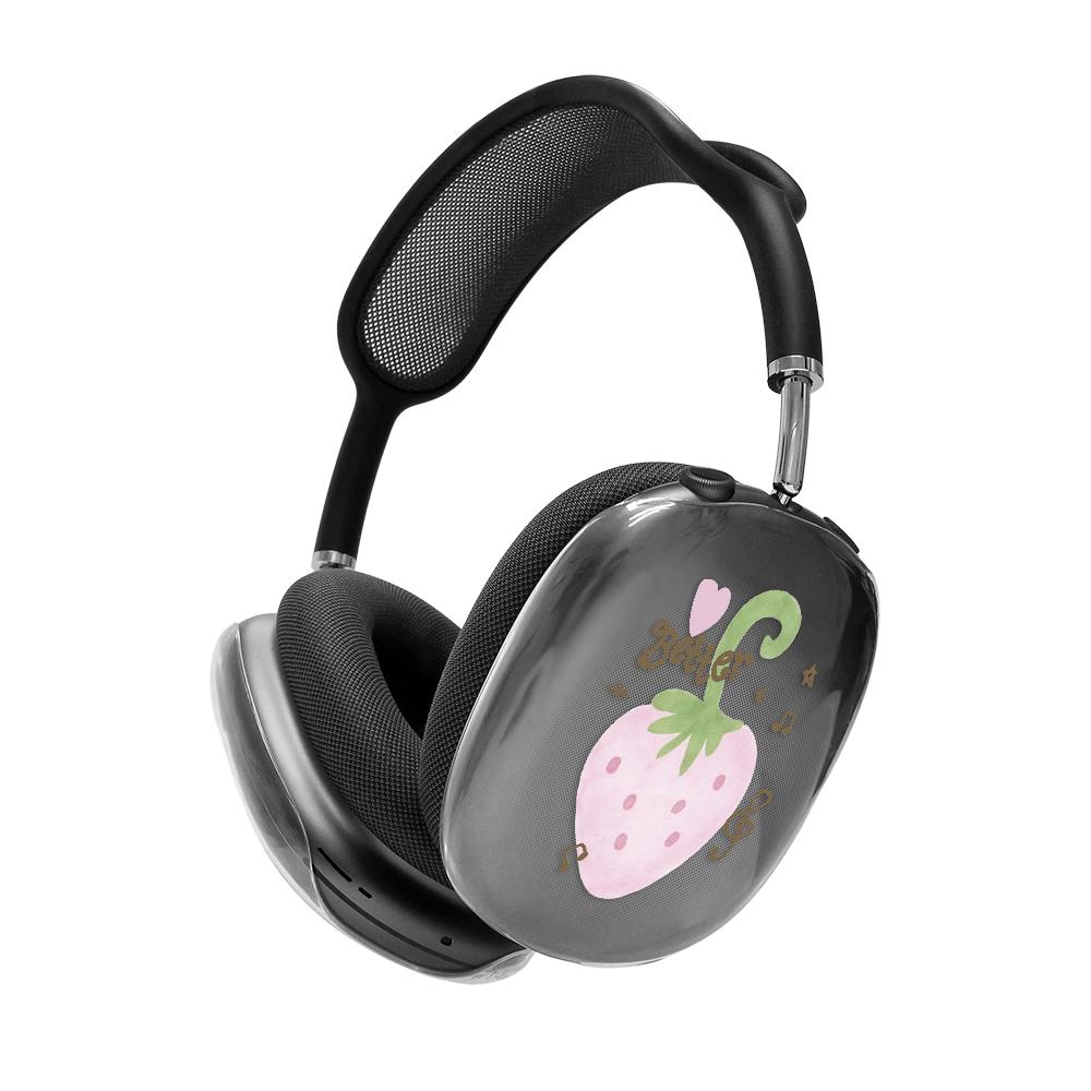 어프어프 스트로베리 큐피드 에어팟 맥스 케이스 클리어(earpearp Strawberry Cupid AirPods Max Case Clear) - 2