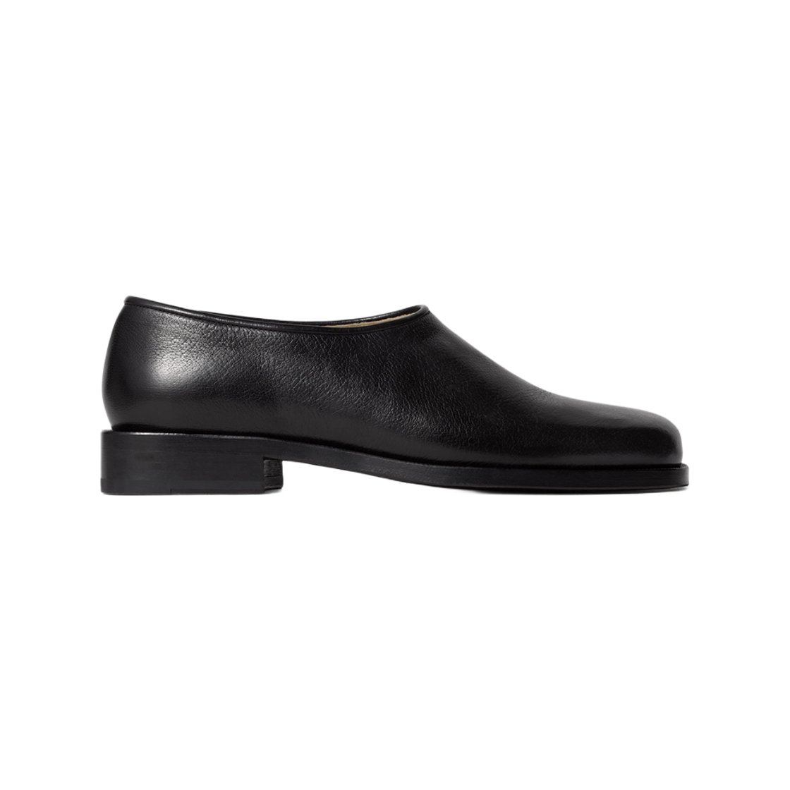 르메르 아나토믹 샤이니 레더 슬립 온 블랙(Lemaire Anatomic Shiny Leather Slip On Black)
