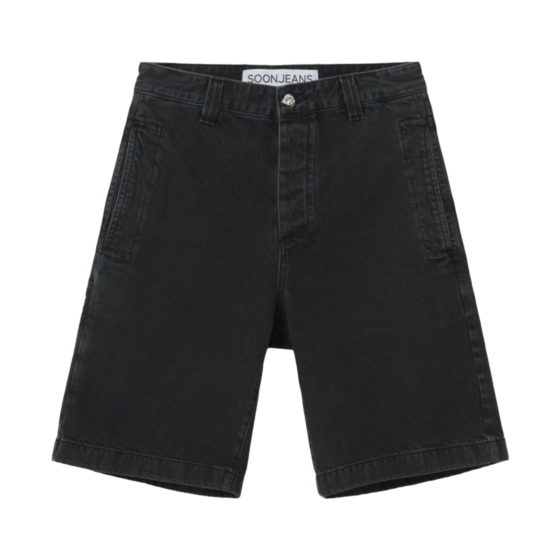 순진 호랑지 캔톤 버뮤다 팬츠 블랙(SOONJEANS Horangee Canton Bermuda Pants Black) - 1
