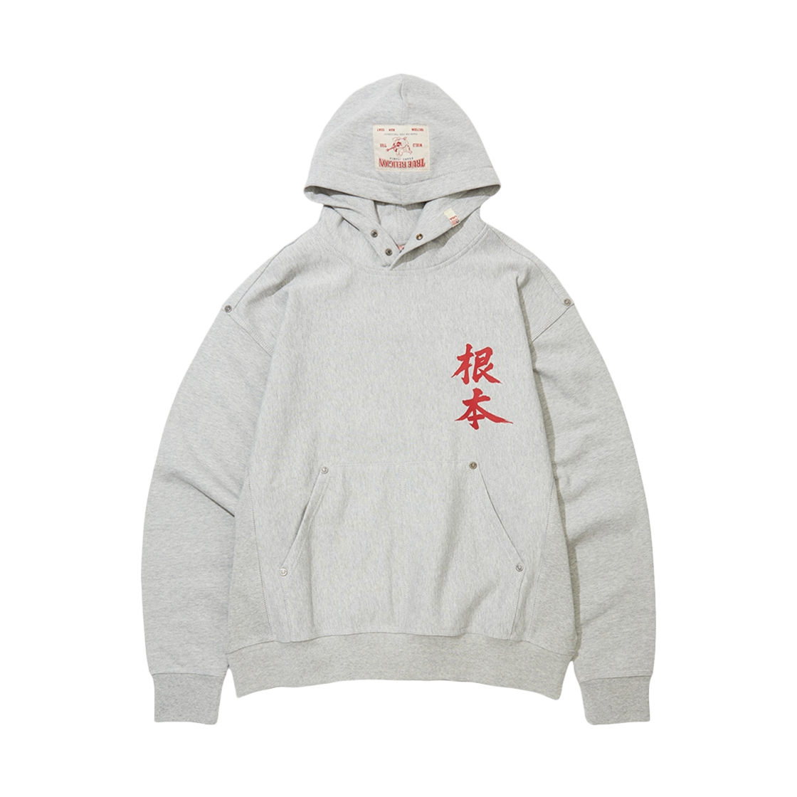 트루릴리젼 오리엔탈 로고 후디_멜란지 그레이(True Religion Oriental Logo Hoodie_Melange Grey)