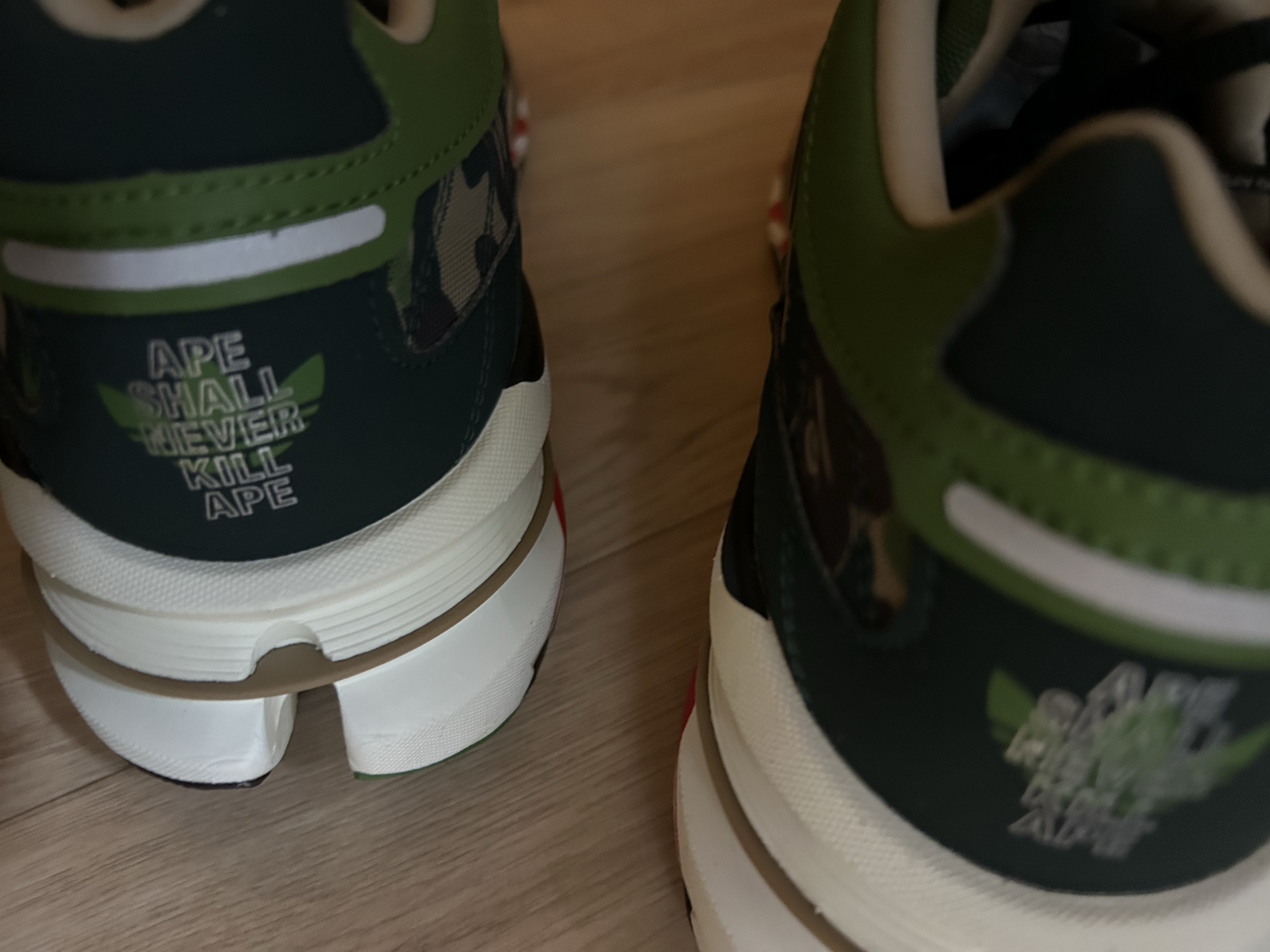 Adidas x BAPE Adistar Hrmy Hemp Iron Metallic 착용 스타일